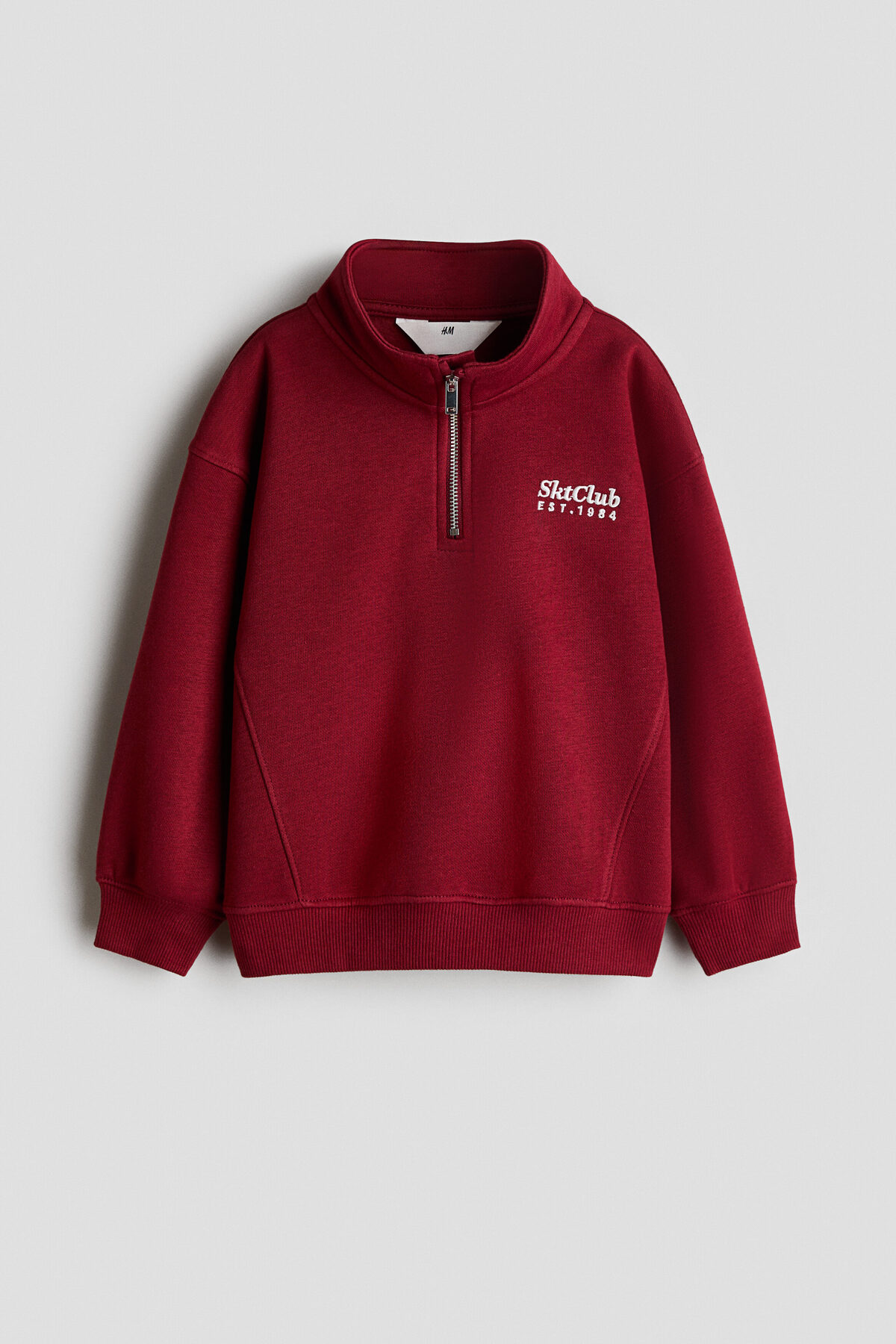 سویشرت نیم زیپ با آستر پشمی اچ اند ام سویشرت H&M