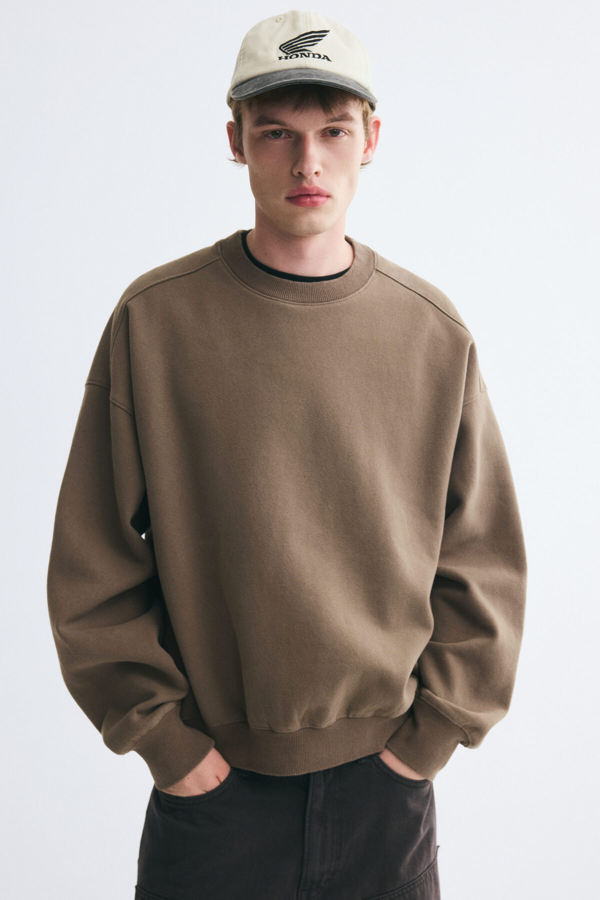 سویشرت نخی سایز بزرگ اچ اند ام سویشرت H&M