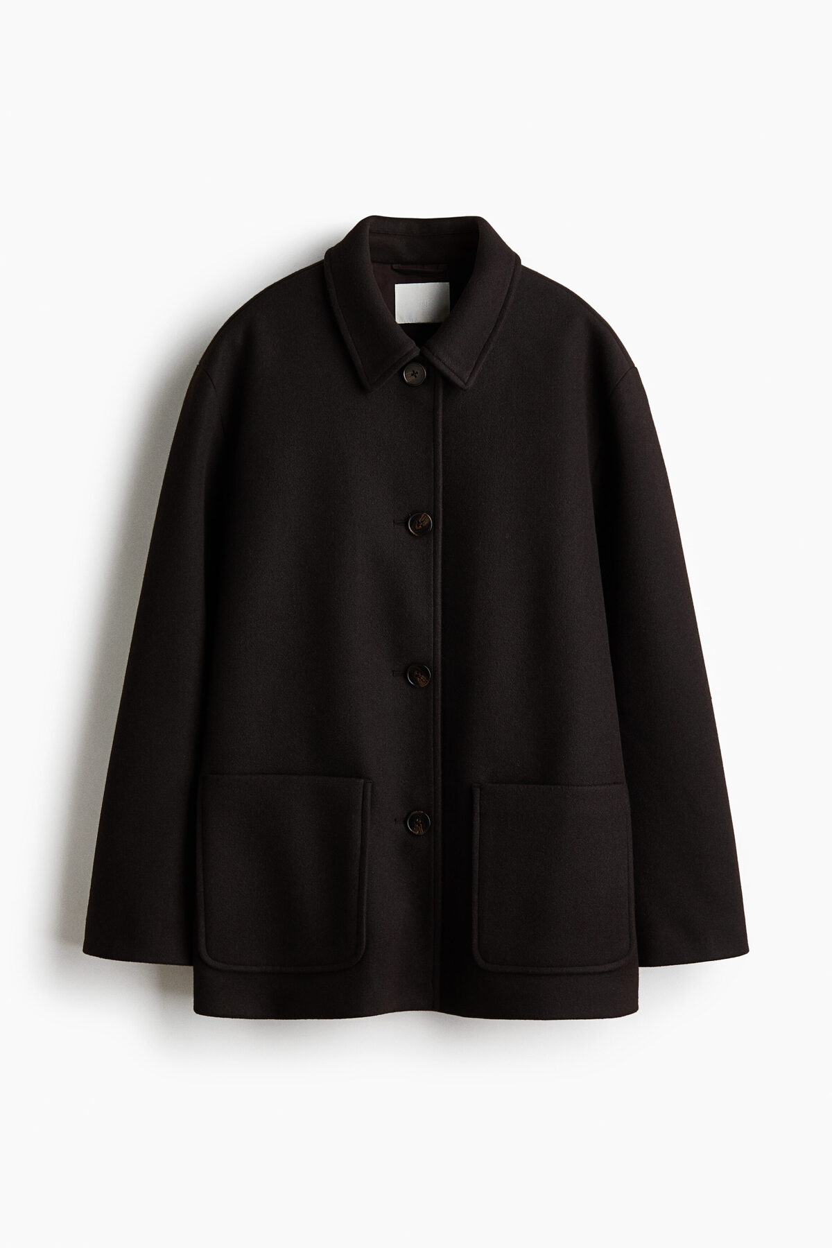 H&M Şal Detaylı Oversize Kaban