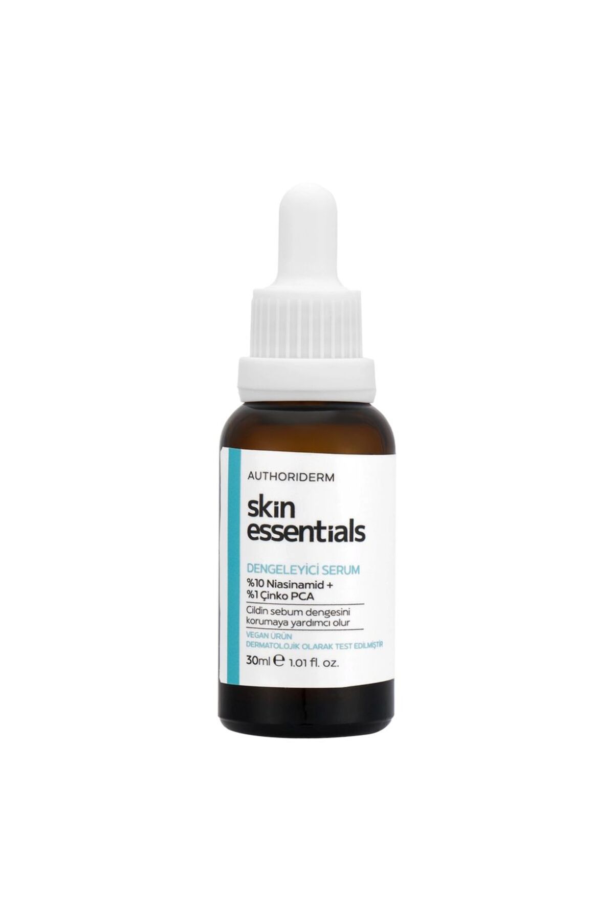 Authoriderm Yağ ve Gözenek Dengeleyici %10 Niasinamid & %1 Çinko PCA İçerikli Dengeleyici Yüz Serumu 30 ml — MS1154545647485415452
