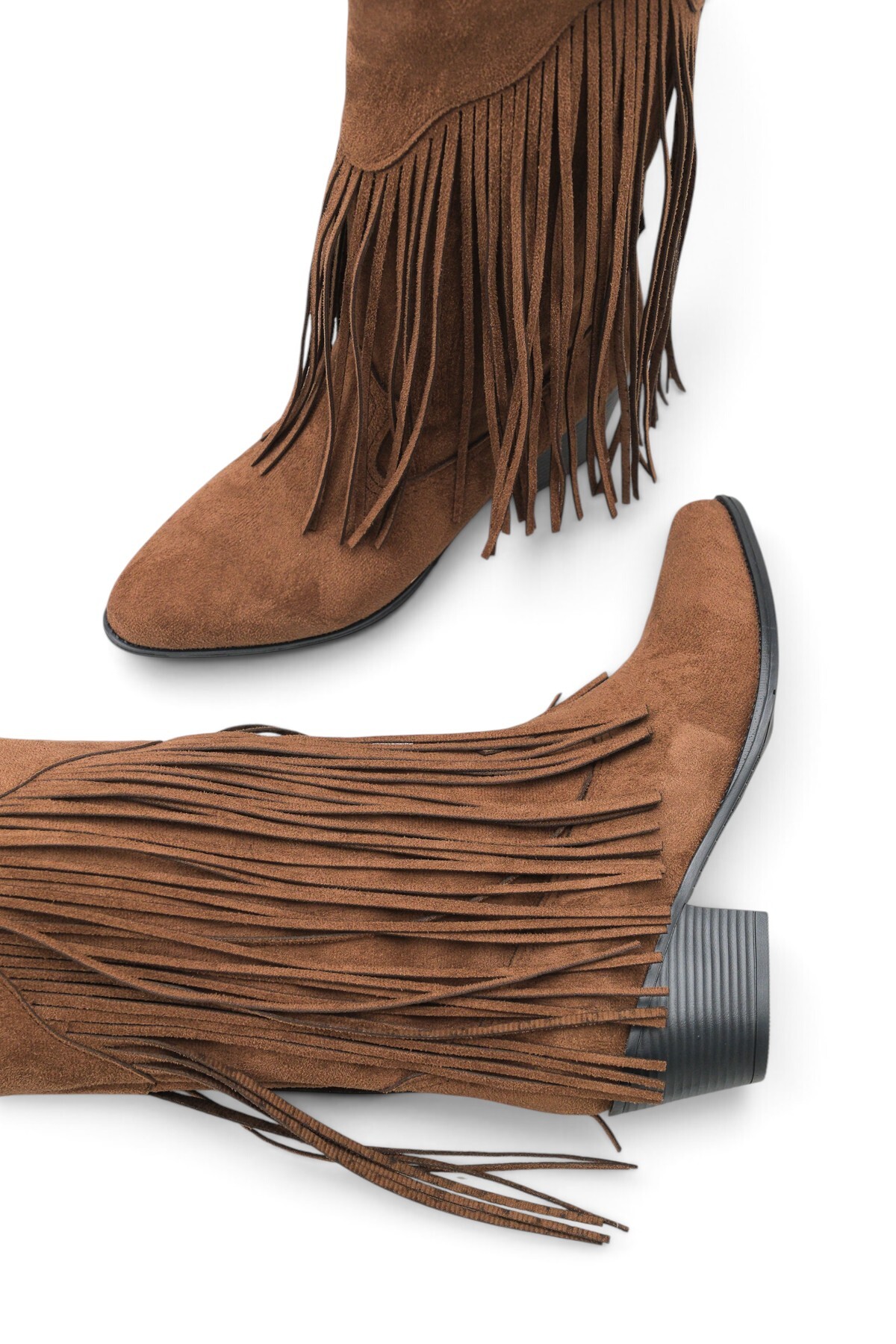 Riccon Phoebe Diva Kadın Püsküllü Western Çizme 0012897 görsel 2