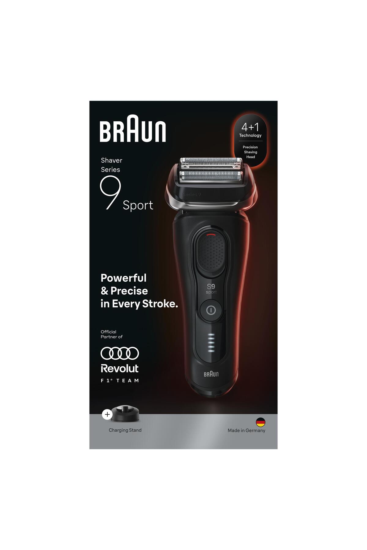 ماشین اصلاح برقی سری 9 اسپورت، مناسب برای استفاده خشک و مرطوب، با باتری 60 دقیقه‌ای، مدل 9110s