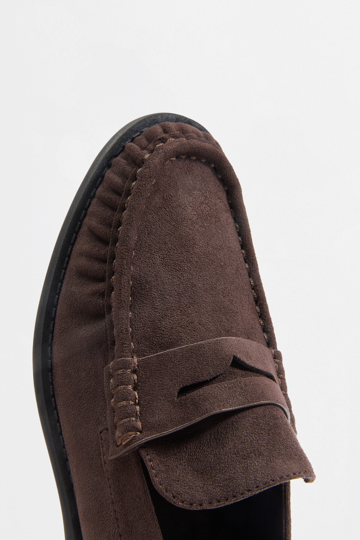 LEFTIES Suni süet loafer ayakkabı görsel 4