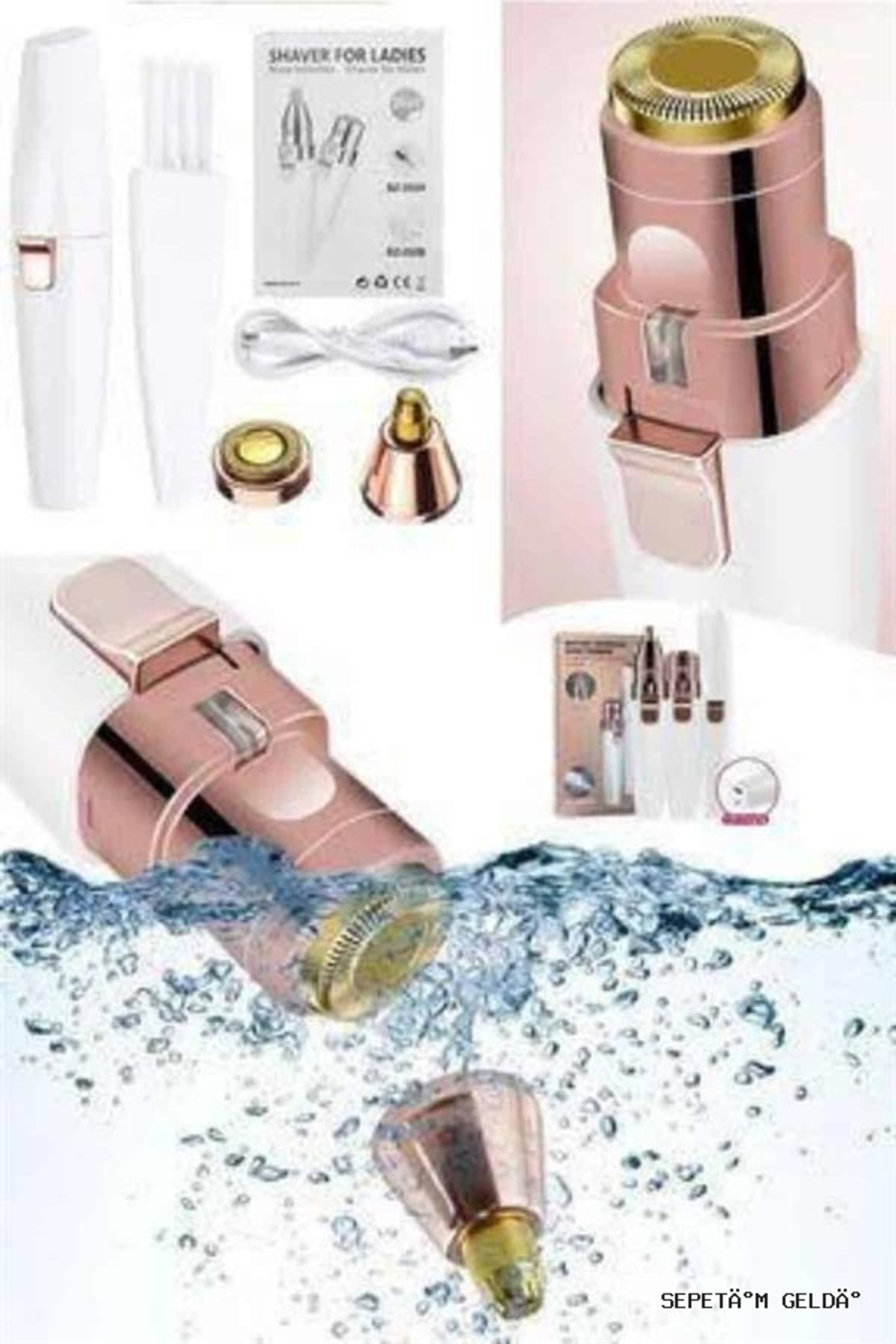  اپیلاتور ابرو، بینی و صورت SPT-GLD، بی‌سیم، قابل شارژ، رفع موهای زائد از ریشه (161617) — SPT-GLD6000121342920713  — تصویر 5 از 5