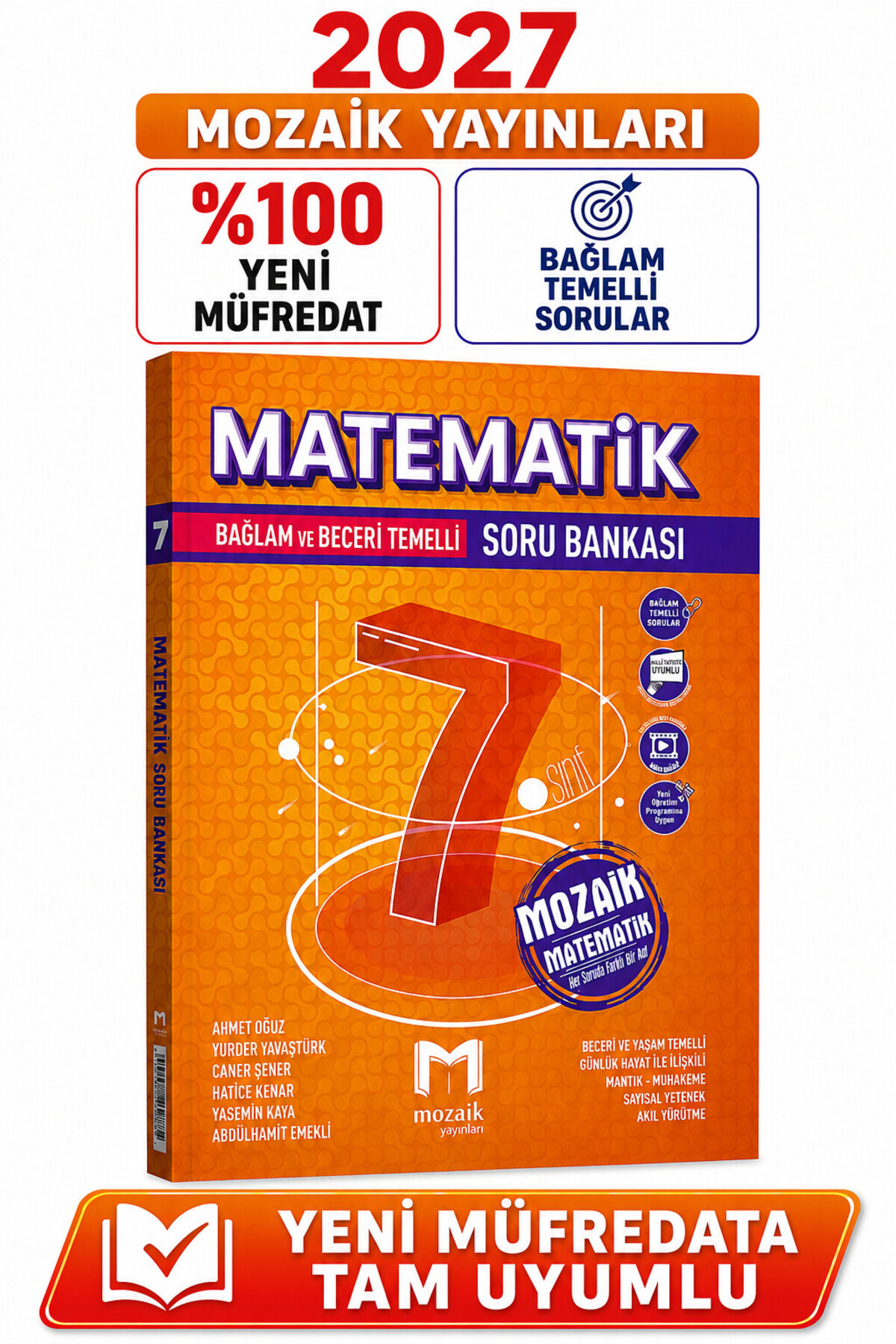 Mozaik Yayınları Mozaik 7.Sınıf 2027 MATEMATİK %100 Yeni Müfredat