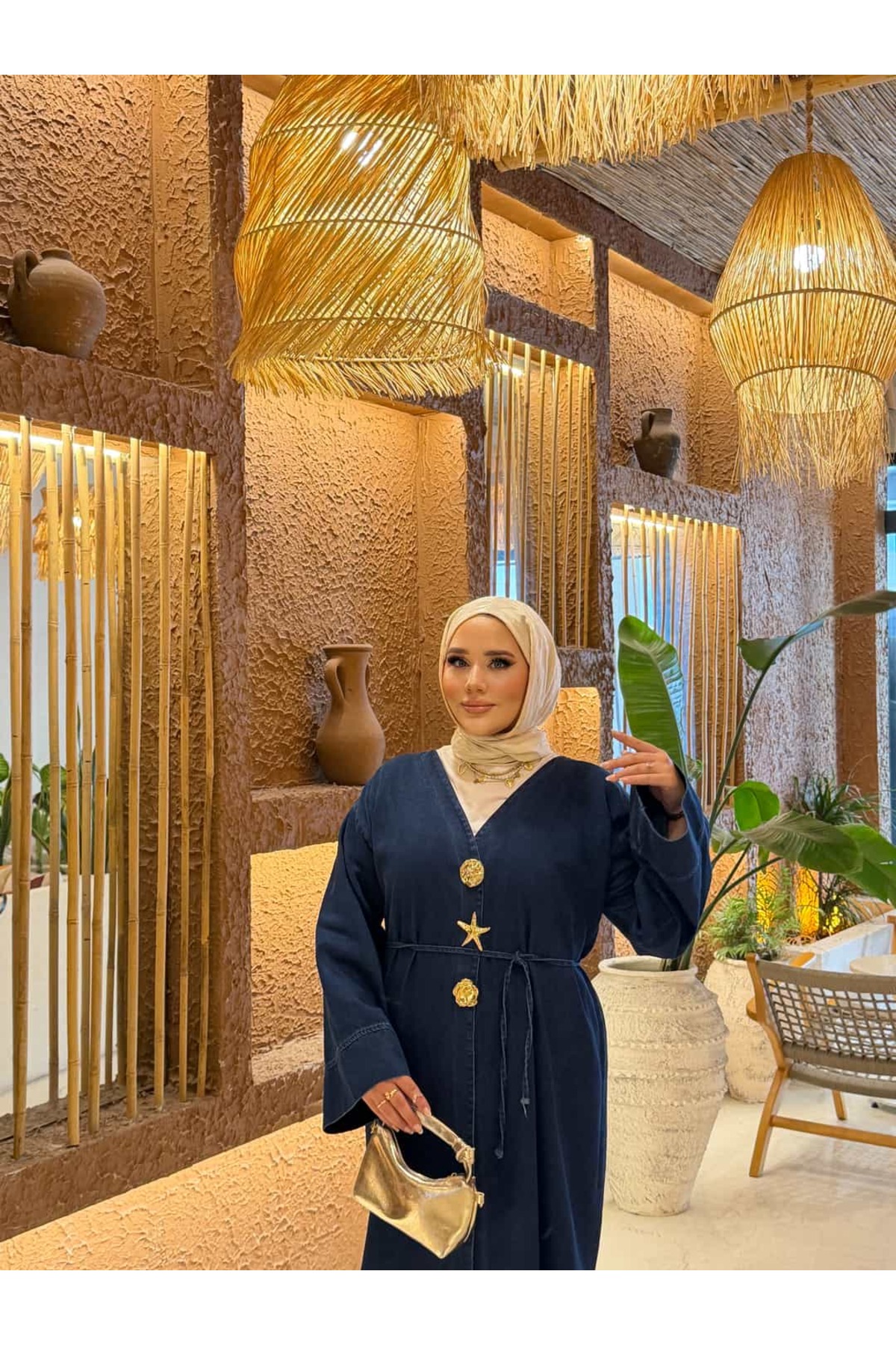 İLGEN FASHİON Lia Kot Tensel Kimono görsel 2