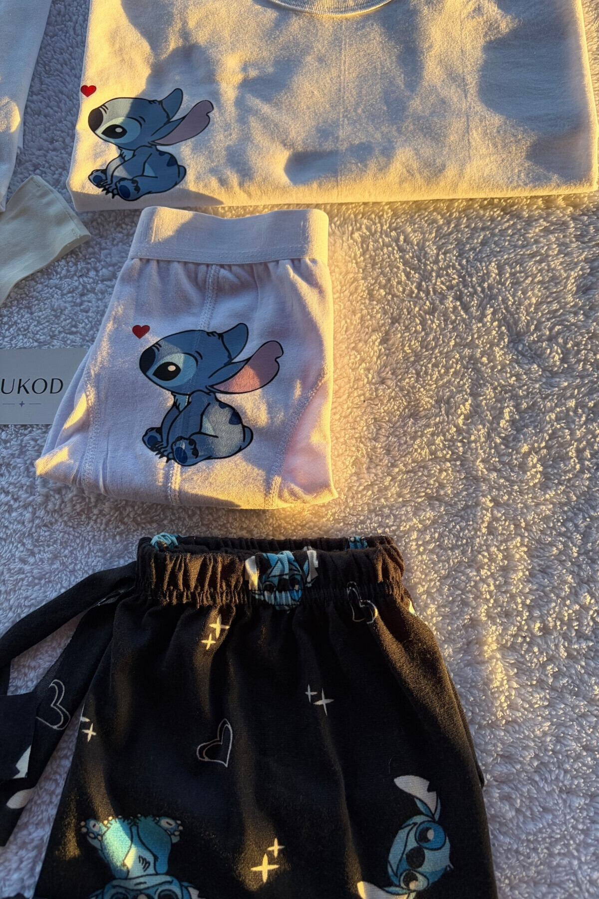 RUKOD ERKEK Tekli Sevimli Pijama ve İç Giyim Takımı (Çift Pijamasının Erkeği) görsel 4