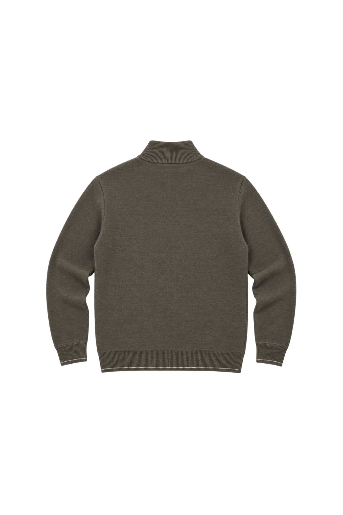 BattalModa Erkek Büyük Beden Koyu Vizon Dikey Örgü Cepli Triko Hırka 3XL-4XL-5XL-6XL görsel 5