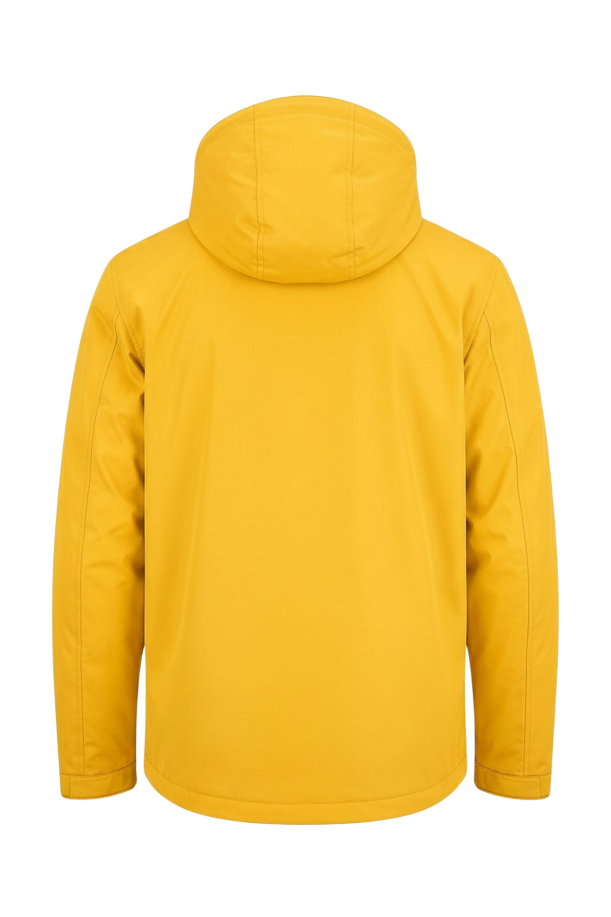 Erkek Sarı Softshell Kapüşonlu İç Cepli Su ve Rüzgar Geçirmez Mevsimlik & Yazlık Mont görsel 3