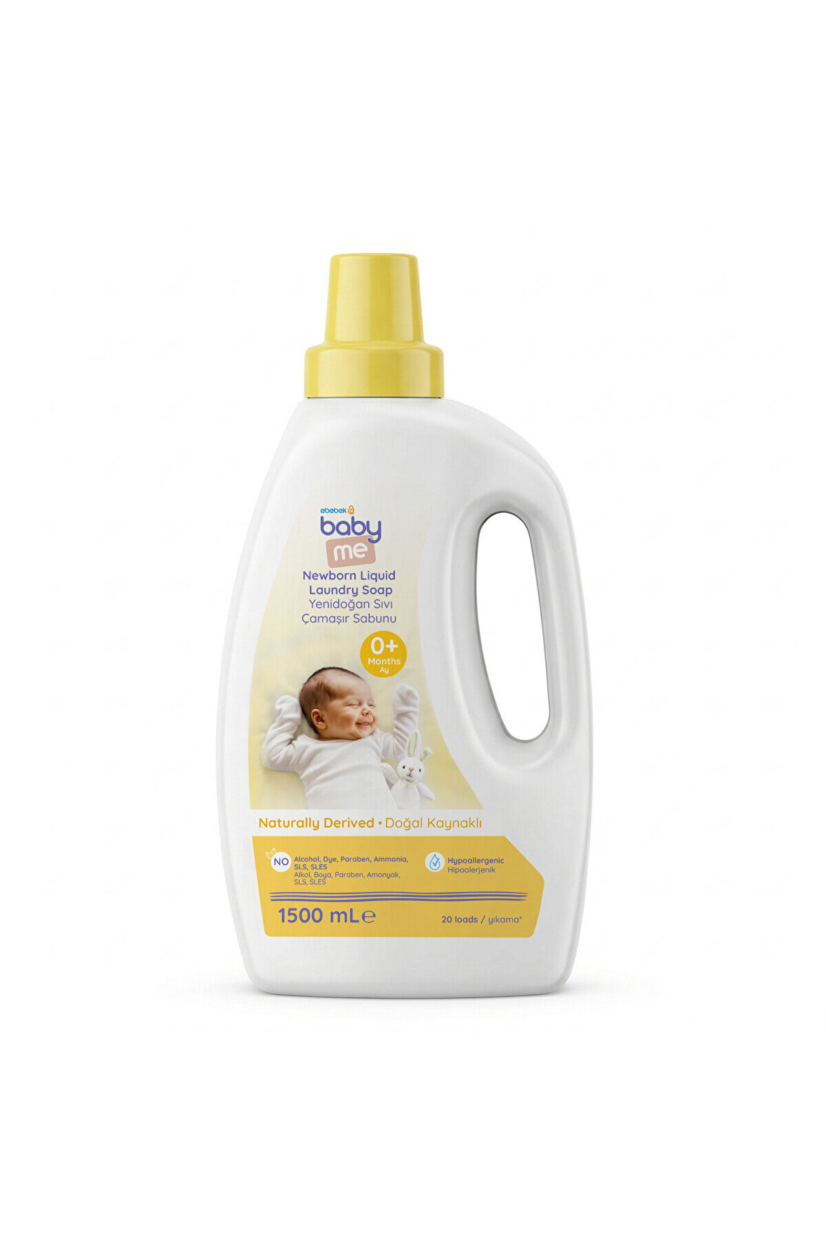 Baby&Me baby me Doğal Kaynaklı Yenidoğan Çamaşır Sabunu 1500 ml — BAE-2125