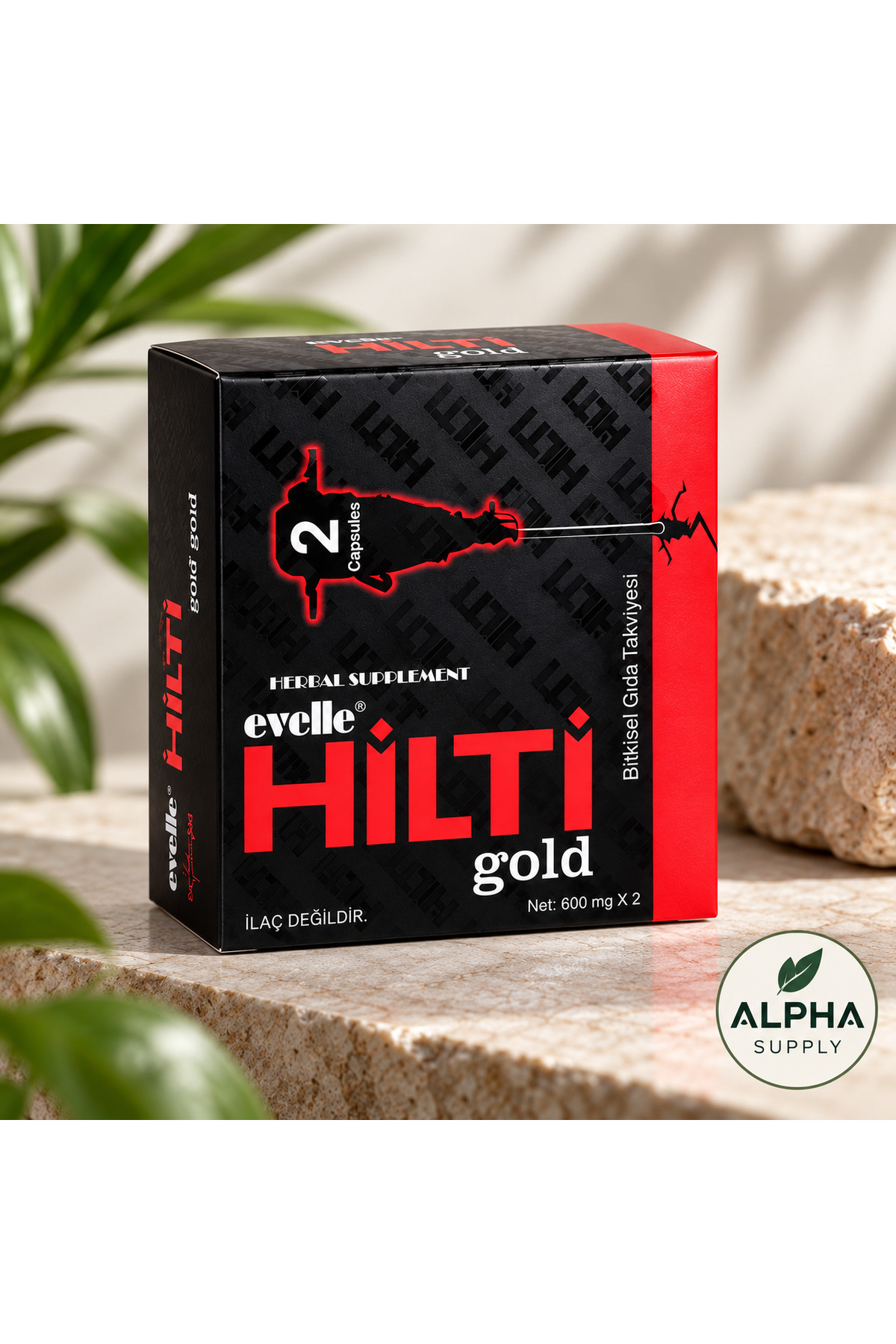 HİLTİ Gold 24’lü Kutu Capsule Bitkisel Gıda Takviyesi - Alpha Supply — HILTI-GOLD-2C-001Alpha — تصویر 2 از 2