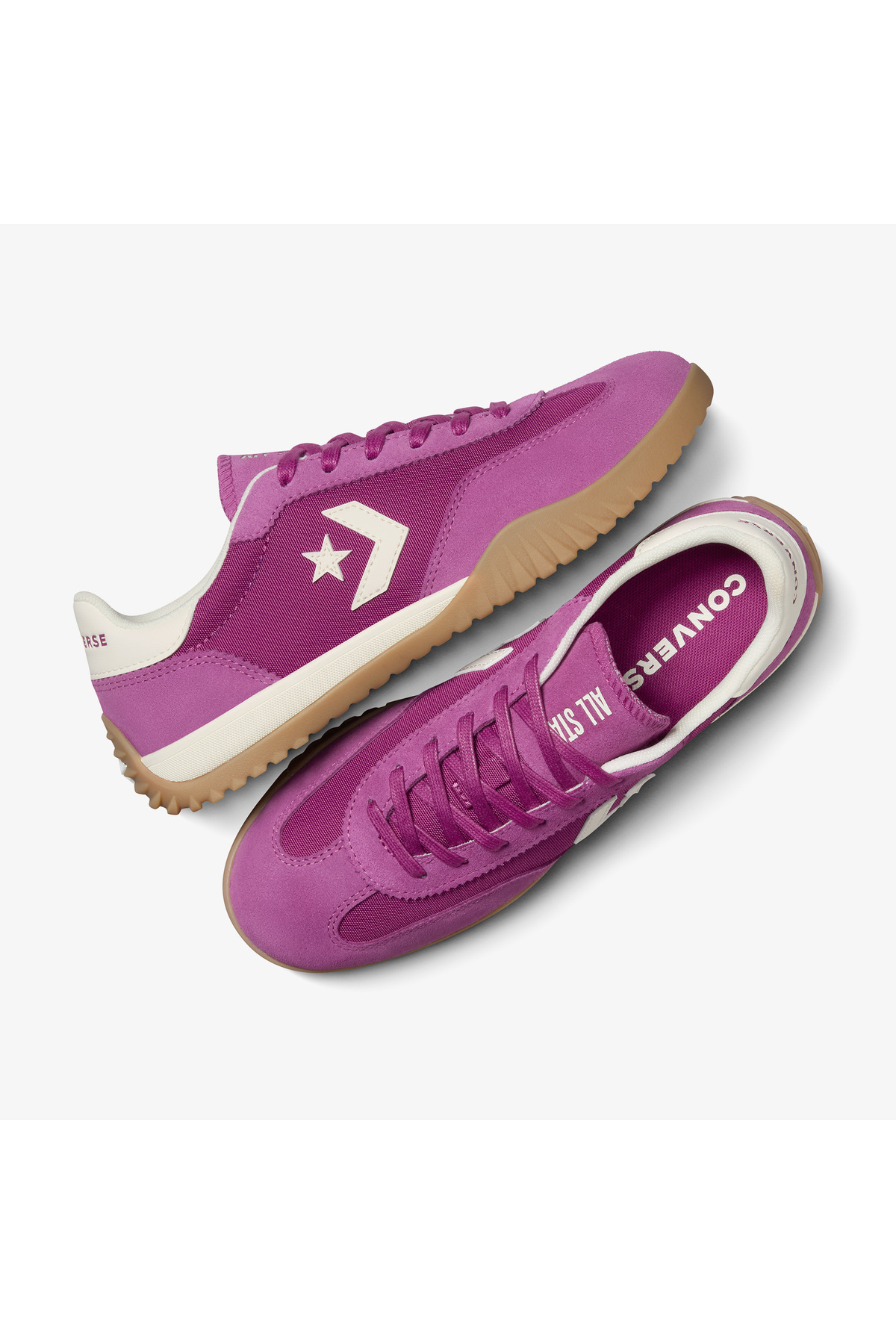 Converse Run Star Trainer Unisex Mor Deri Sneaker görsel 6