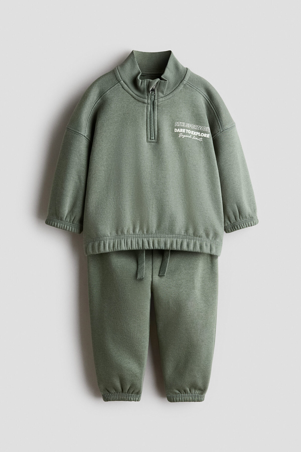 ست سویشرت دو تکه آستردار پشمی اچ اند ام سویشرت H&M
