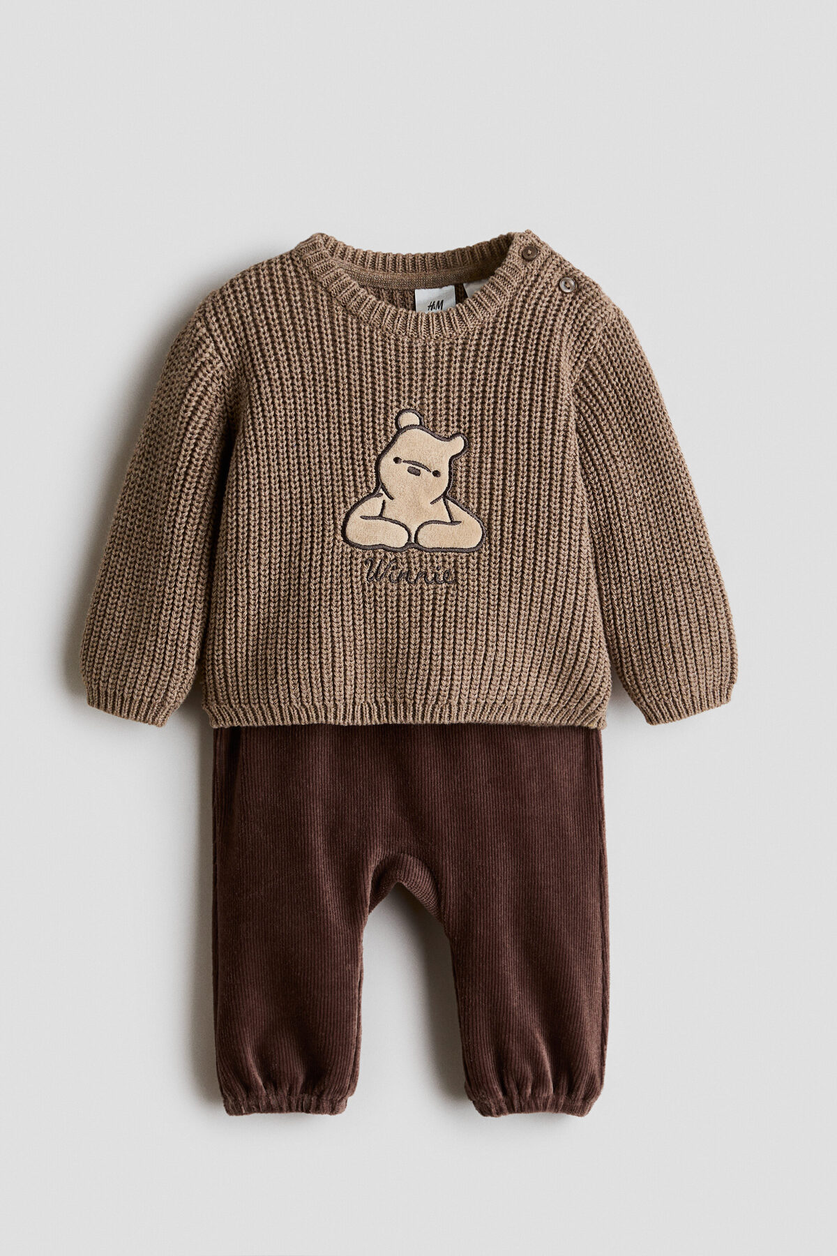 ست دو تکه شامل سویشرت و شلوار. اچ اند ام ست نوزادی H&M
