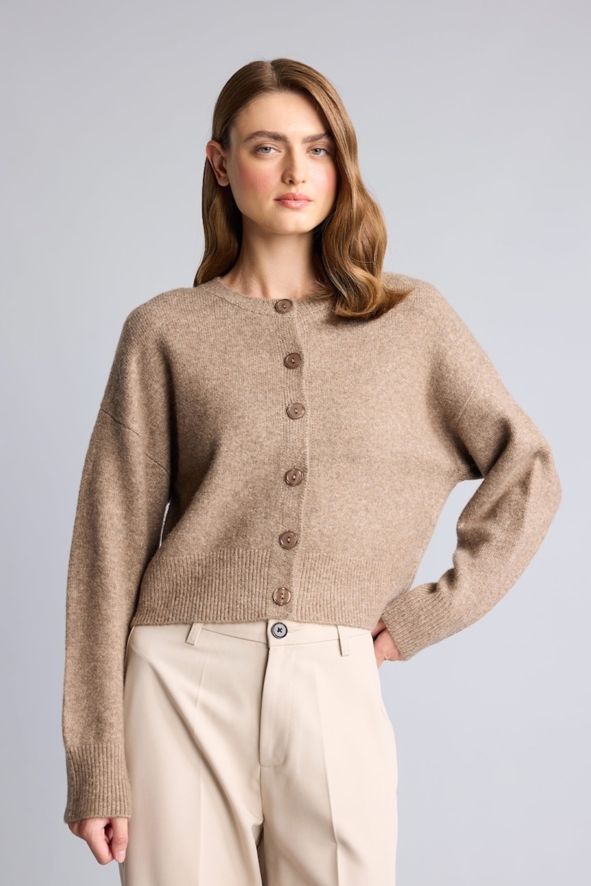 DeFacto Kadın Hırka H2445AX/BG403 BEIGE