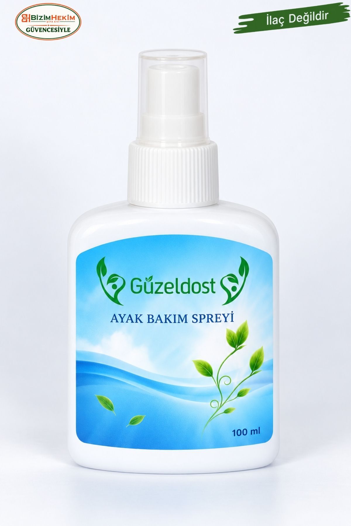BİZİMHEKİM ŞİFA EVİ Ferahlatıcı Ayak Bakım Spreyi 100 ml — gzldst11