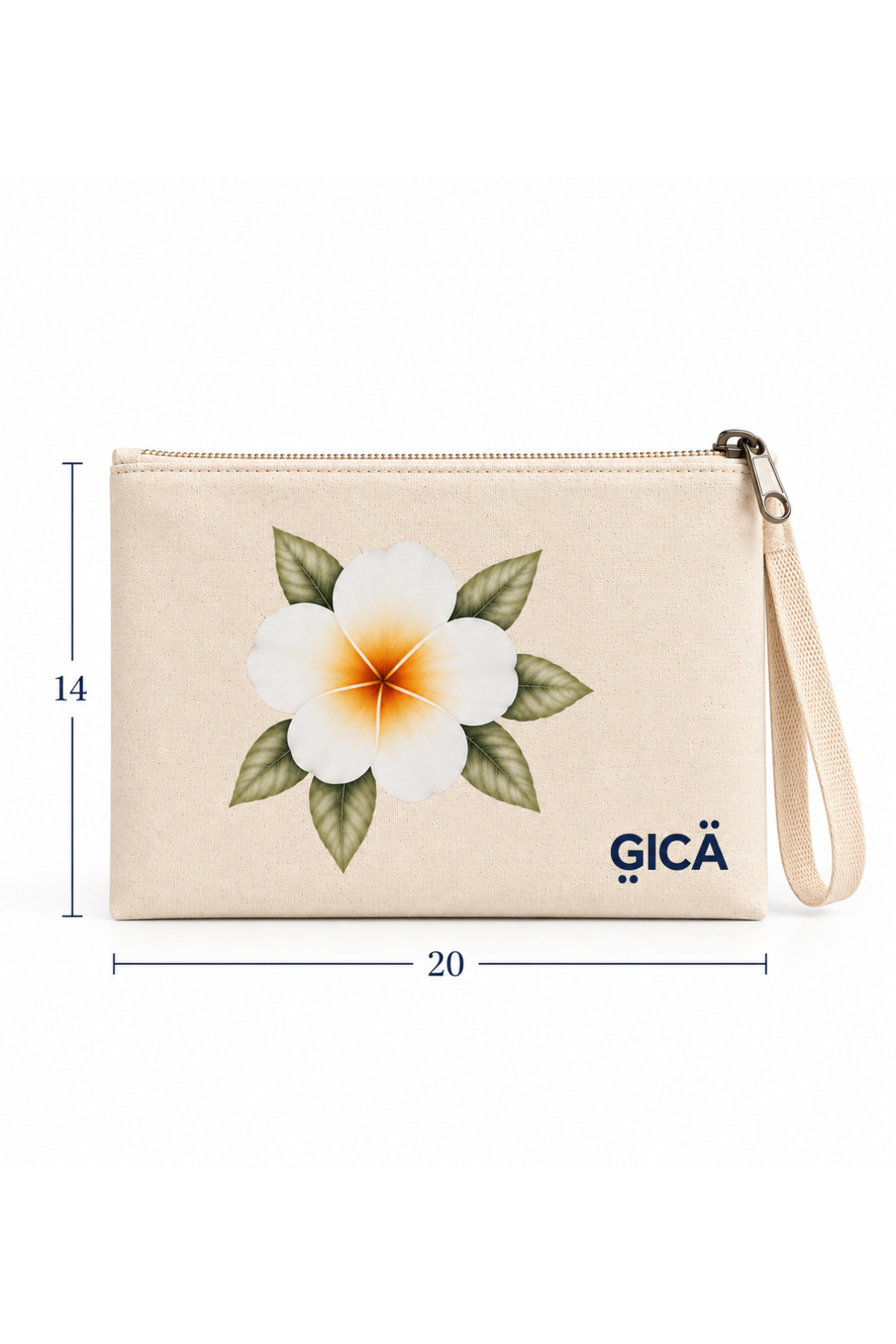 کیف آرایش برزنتی خام — بژ GCHB01 — تصویر 2 از 2