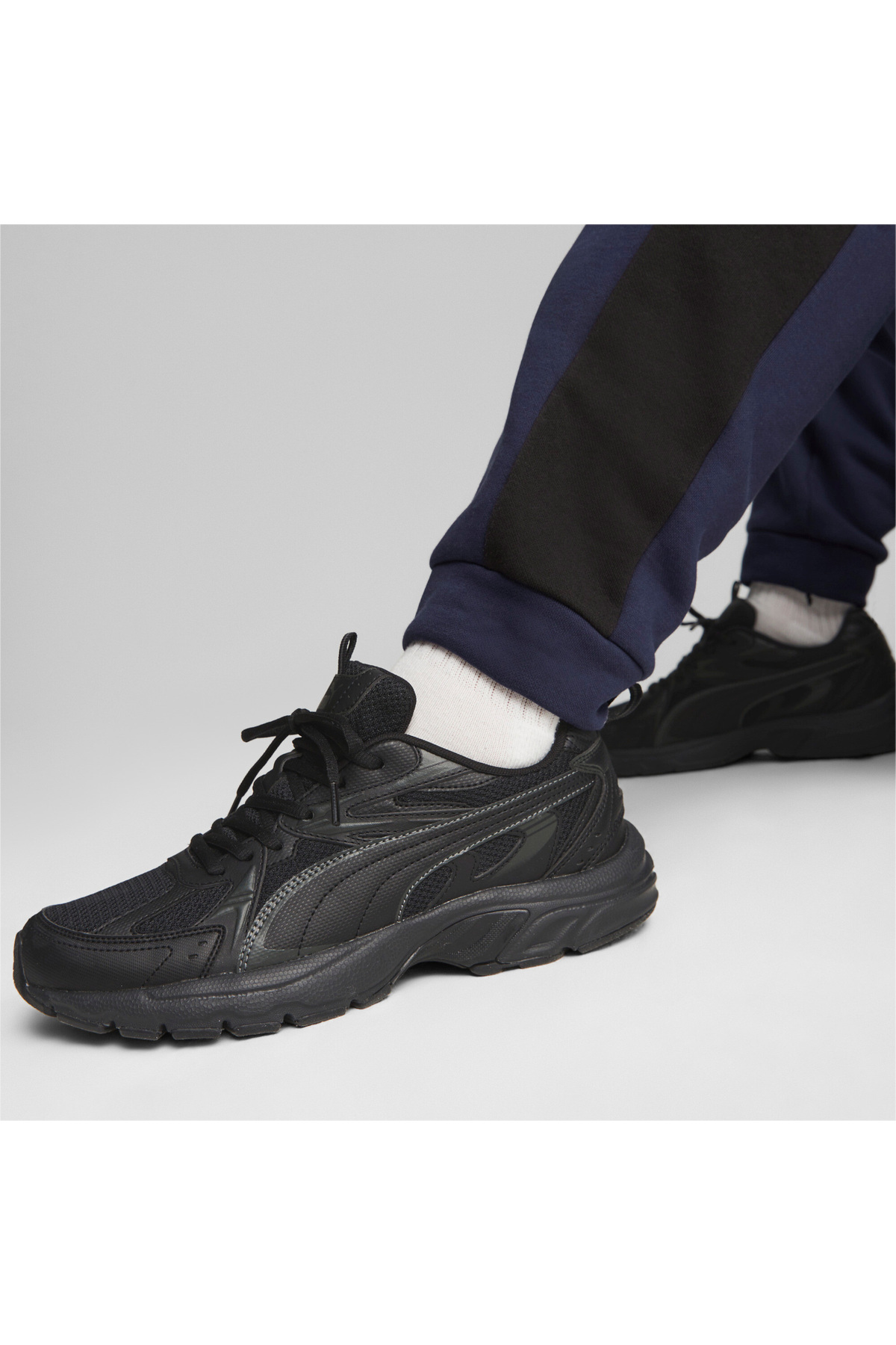 Puma Milenio Tech Unisex Siyah Spor Ayakkabı görsel 3