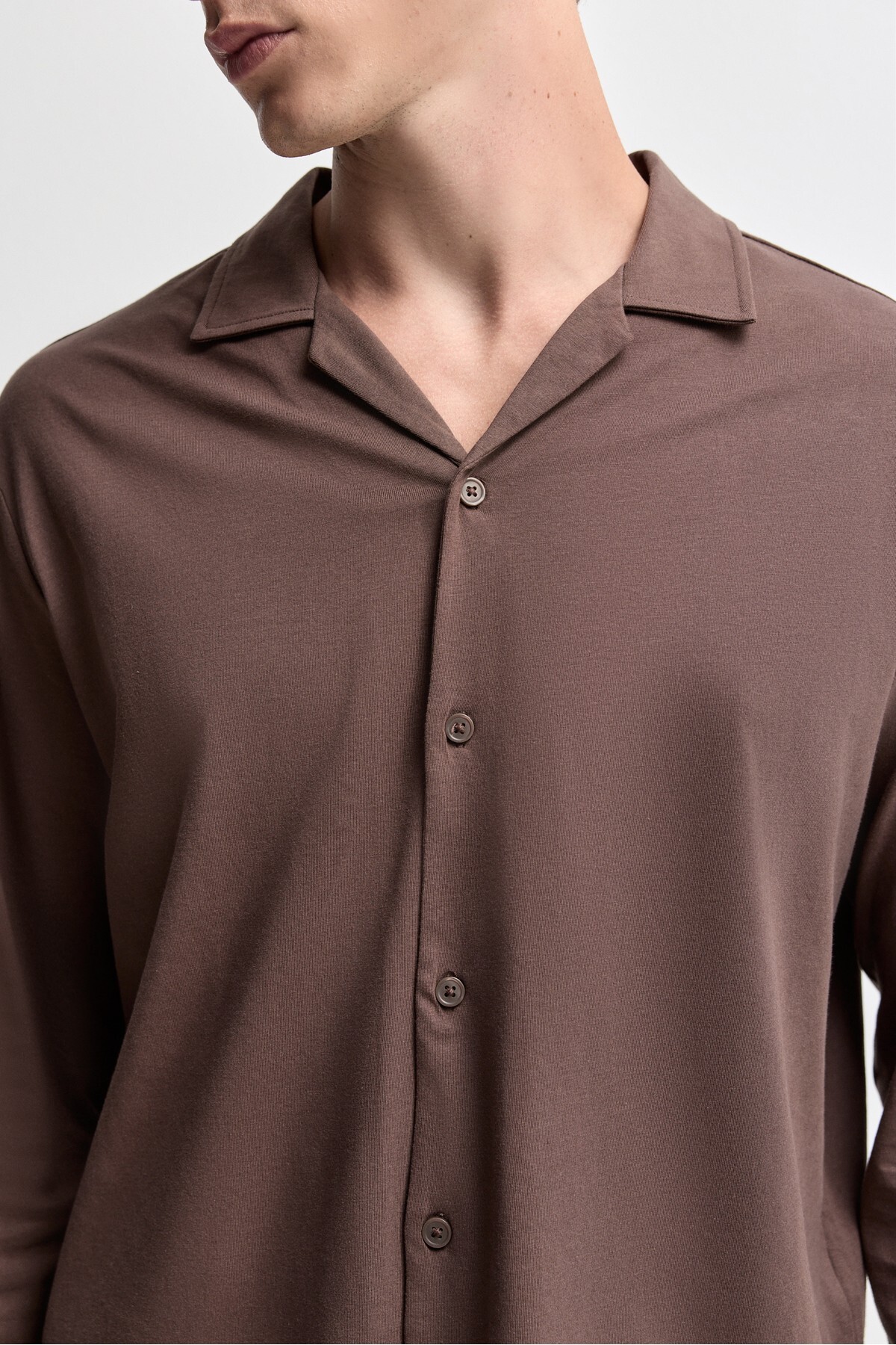 LEFTIES Gömlekli uzun pijama takımı görsel 3