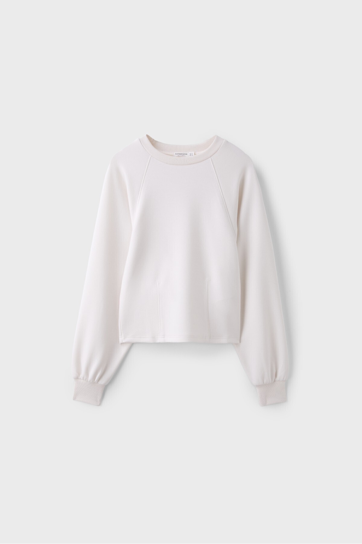 Stradivarius Yumuşak dokulu, beli oturan sweatshirt görsel 6