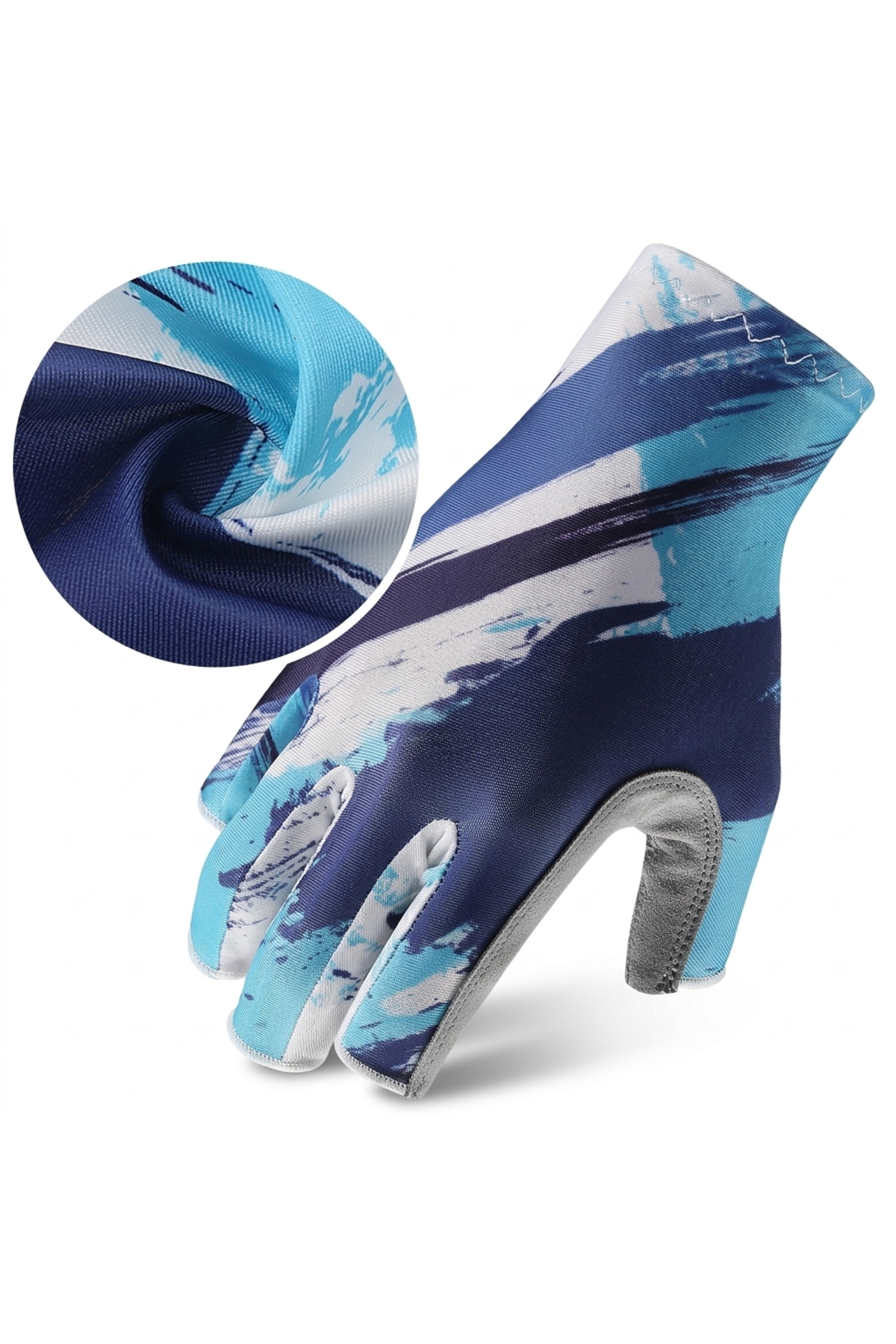Stavye Parmaksız Balıkçı Eldiveni UV Güneş Korumalı Kaymaz Nefes Alan Hızlı Kuruyan Unisex Outdoor Eldiven görsel 5