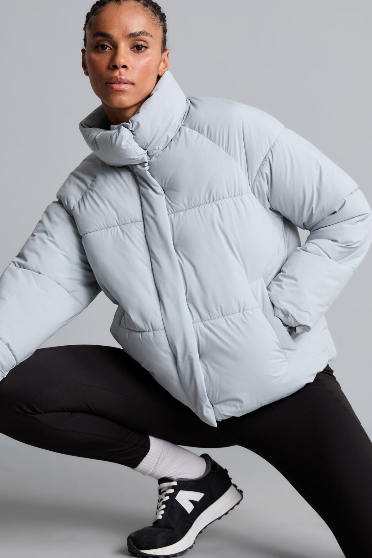 DeFacto Rüzgar Geçirmez Su İtici Regular Fit Dik Yaka Reglan Kol Kışlık Şişme Mont A1550AX23AU