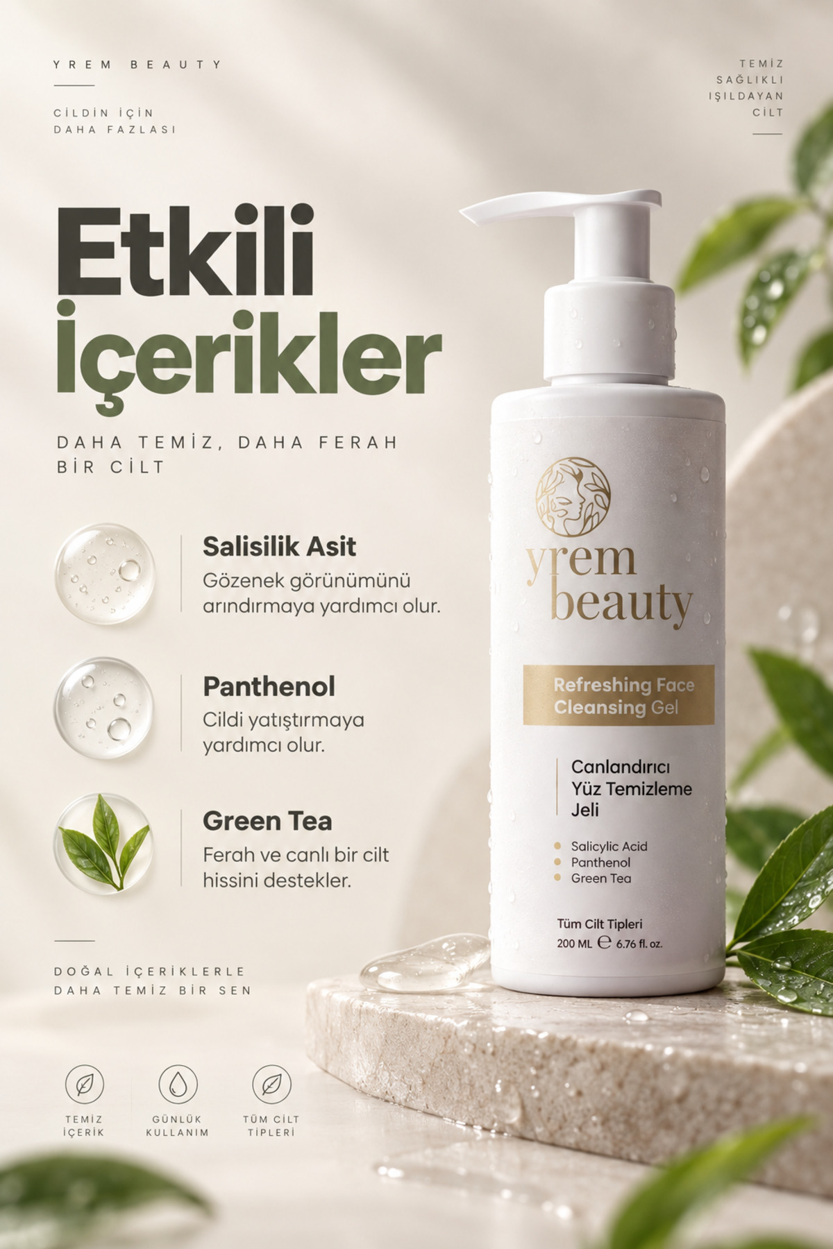 Canlandırıcı Yüz Temizleme Jeli 200 ml — Jel-1 — تصویر 3 از 9