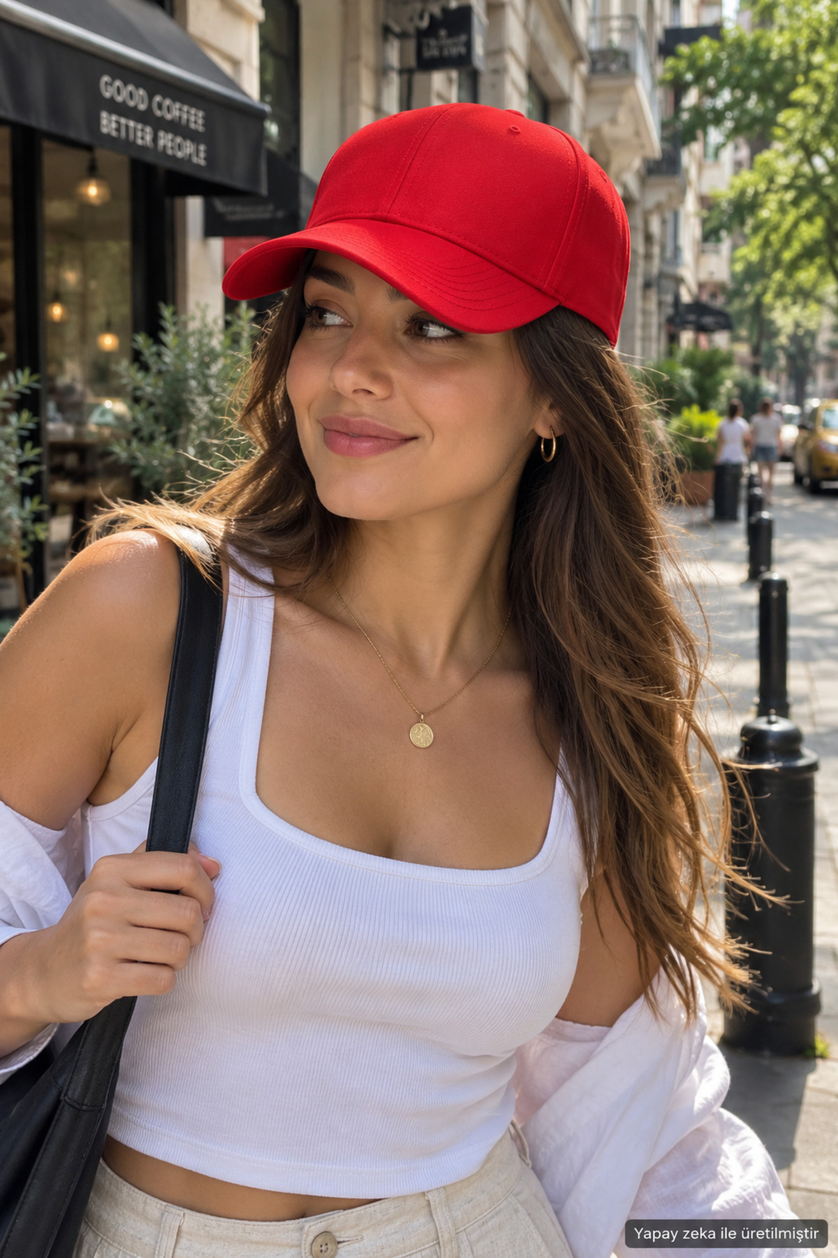 ZERAMİNE Kırmızı Düz Baseball Şapka Arkası Cırtlı Ayarlanabilir Unisex Kep, Günlük Spor Basic Model Şapka