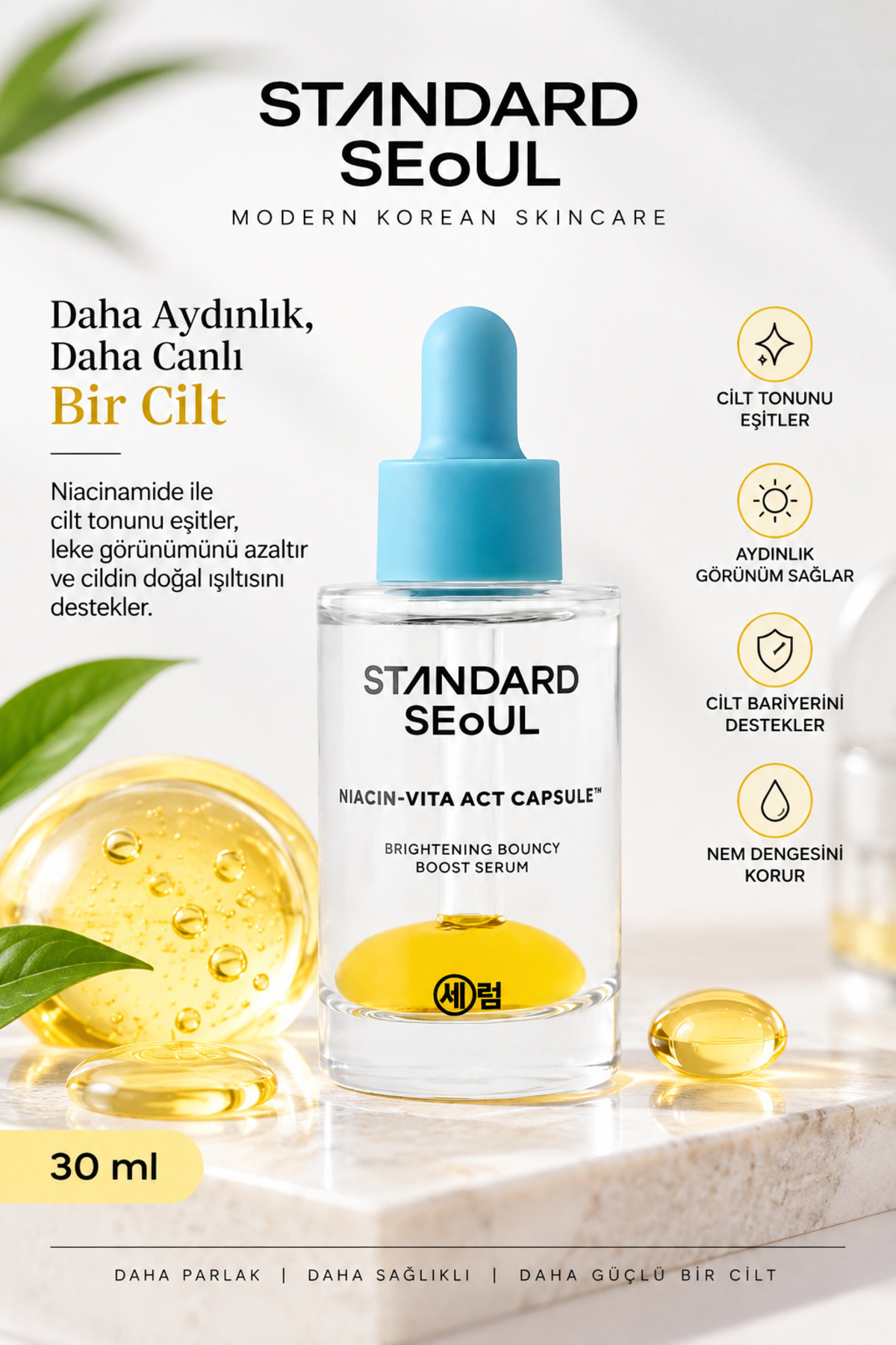 STANDARD SEOUL Brightening Bouncy Boost Serum - Leke Karşıtı Ve
