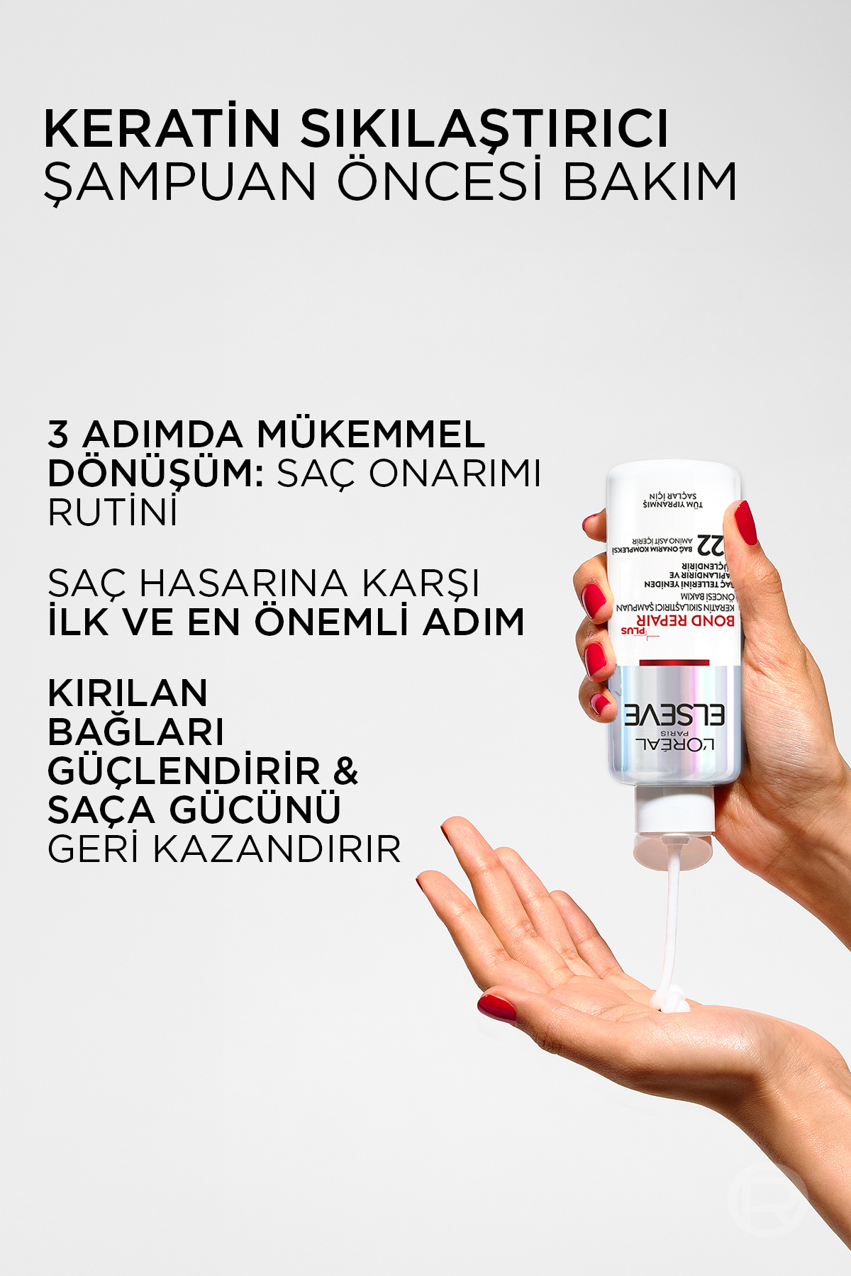 Bond Repair Plus Bağ Yapılandırıcı & Keratin Sıkılaştırıcı Şampuan Öncesi Bakım Kremi 200ml — 3600524074623 — تصویر 7 از 8