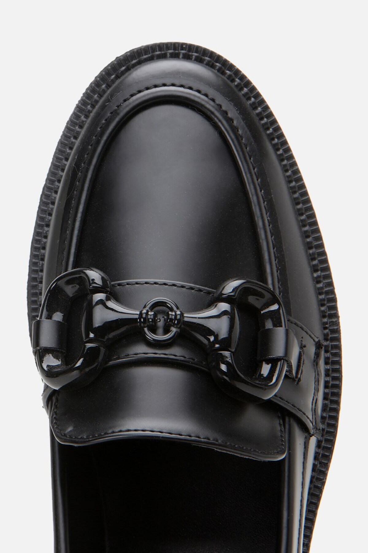Yaya by Hotiç Kadın Siyah Tokalı Klasik Loafer görsel 4