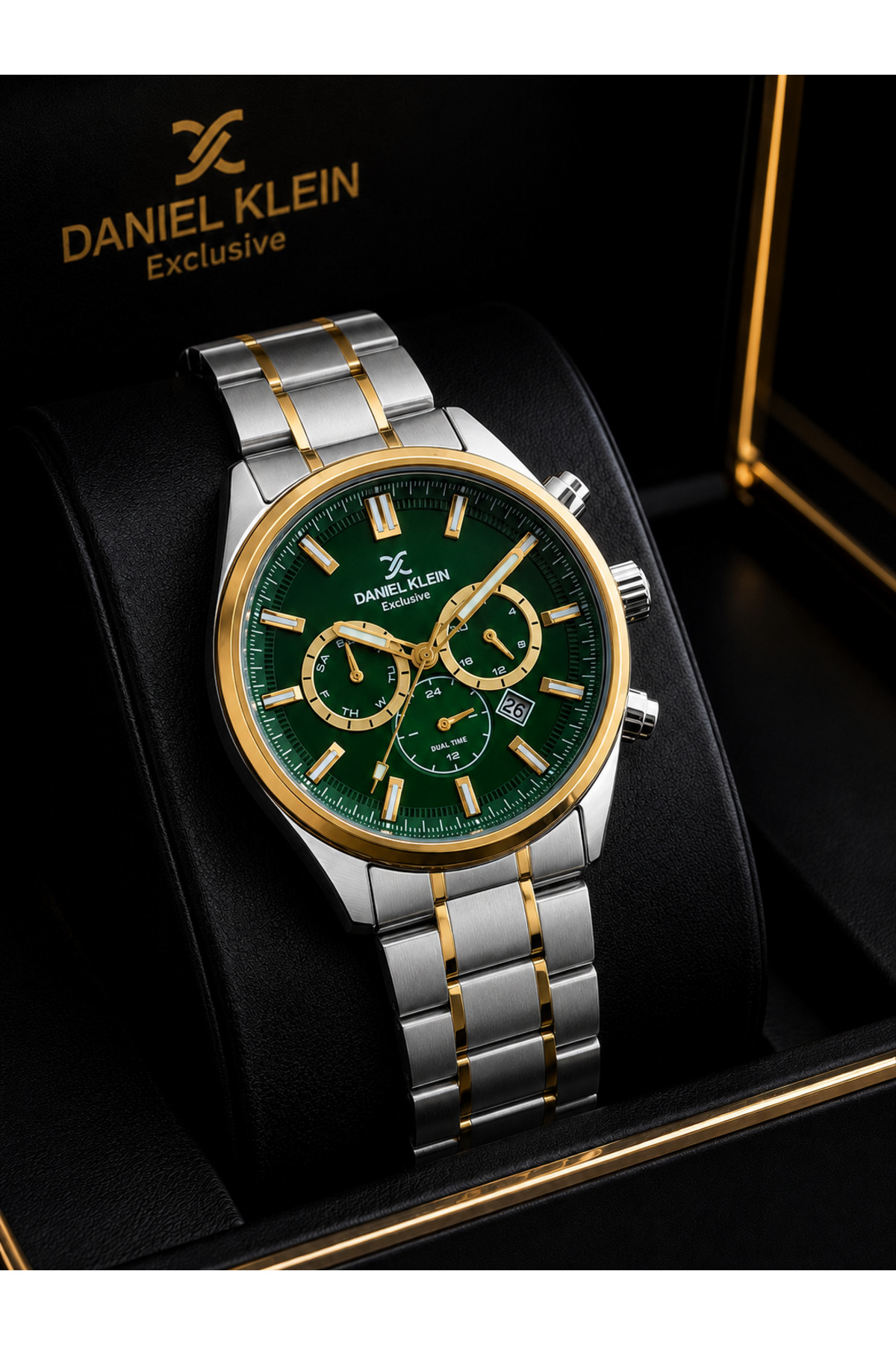 Daniel Klein Çelik Kordon Rolex Kasa+Takvim 3 Atm Suya Dayanıklı Erkek Kol Saati EDK.1.10665-7