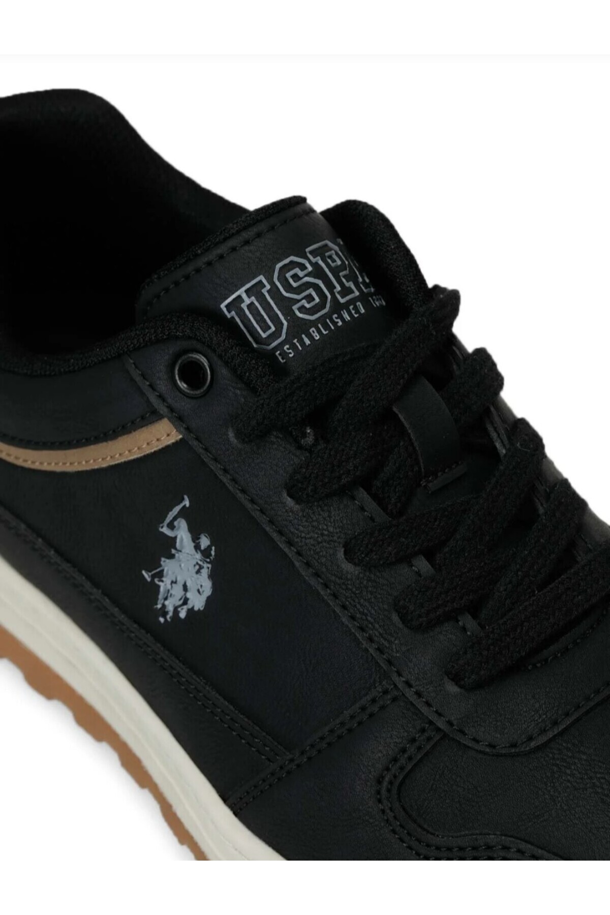 U.S. Polo Assn. BELO Siyah Erkek Sneaker Sportif Ayakkabı-p görsel 7