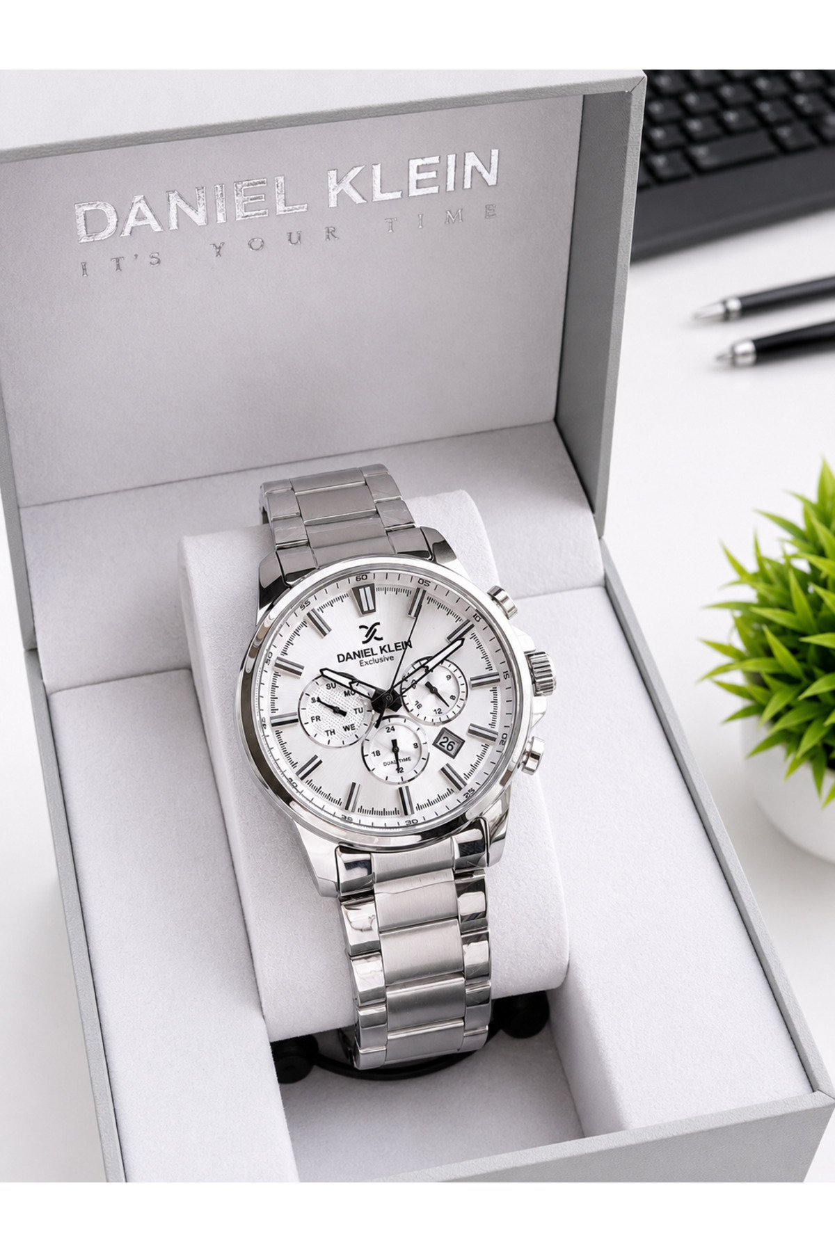 Daniel Klein 2 Yıl Garantili İç Fonksiyonları Aktif 3 Atm Suya Dayanıklı Erkek Kol Saati EDK.1.10582