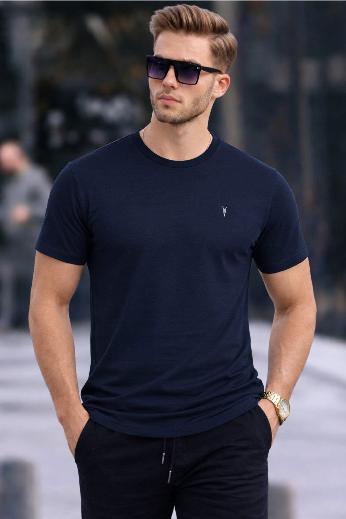 COMBİNE MİCHAİL Erkek Bisiklet Yaka Slim Basic Yazlık Tişört