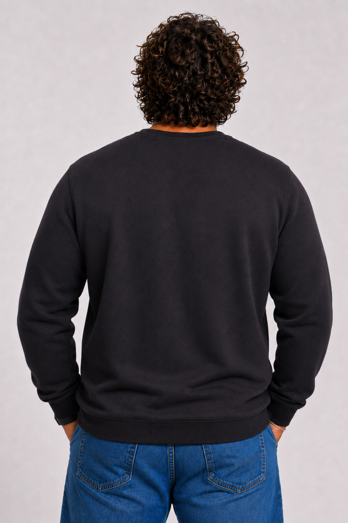 Starbattal Büyük Beden Selanik Classic Sweat 23200 SIYAH görsel 2