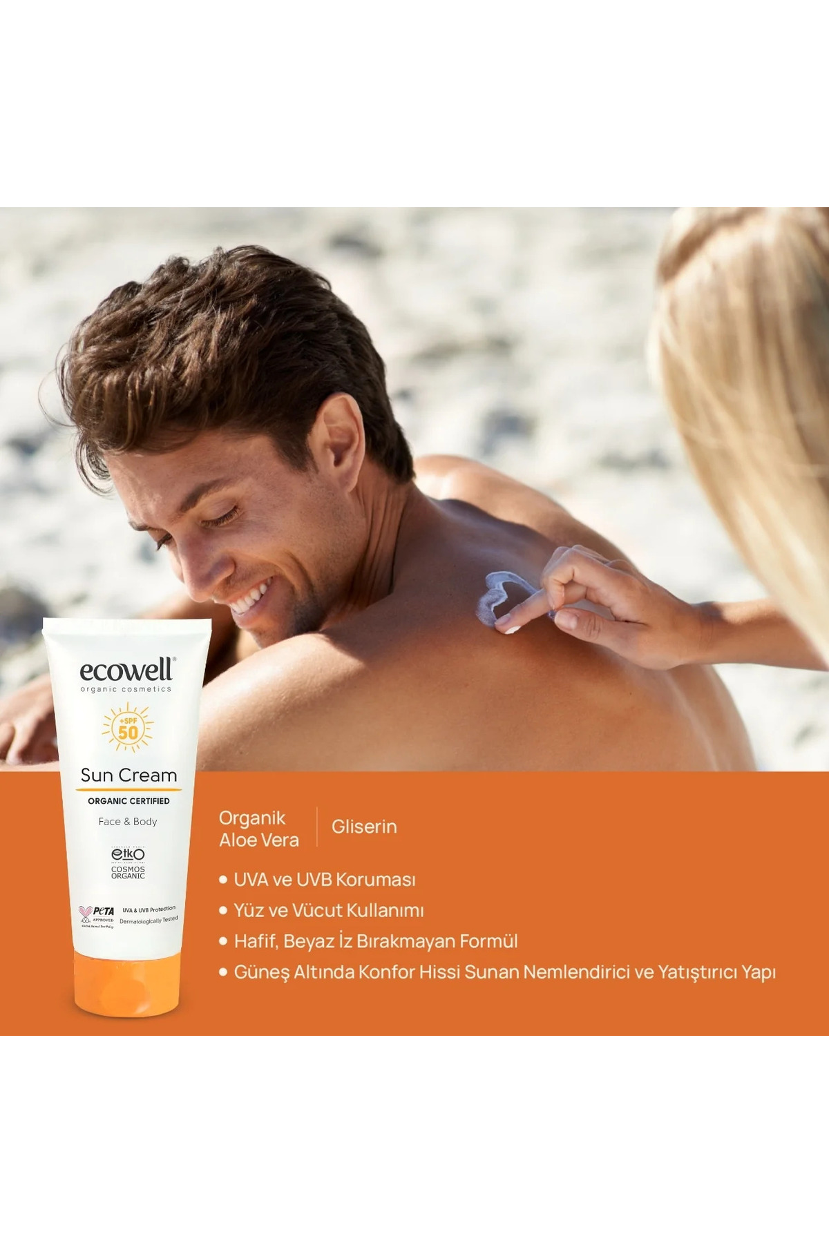 Organik Güneş Kremi Spf 50 110 gr — 8680624093408 — تصویر 3 از 4