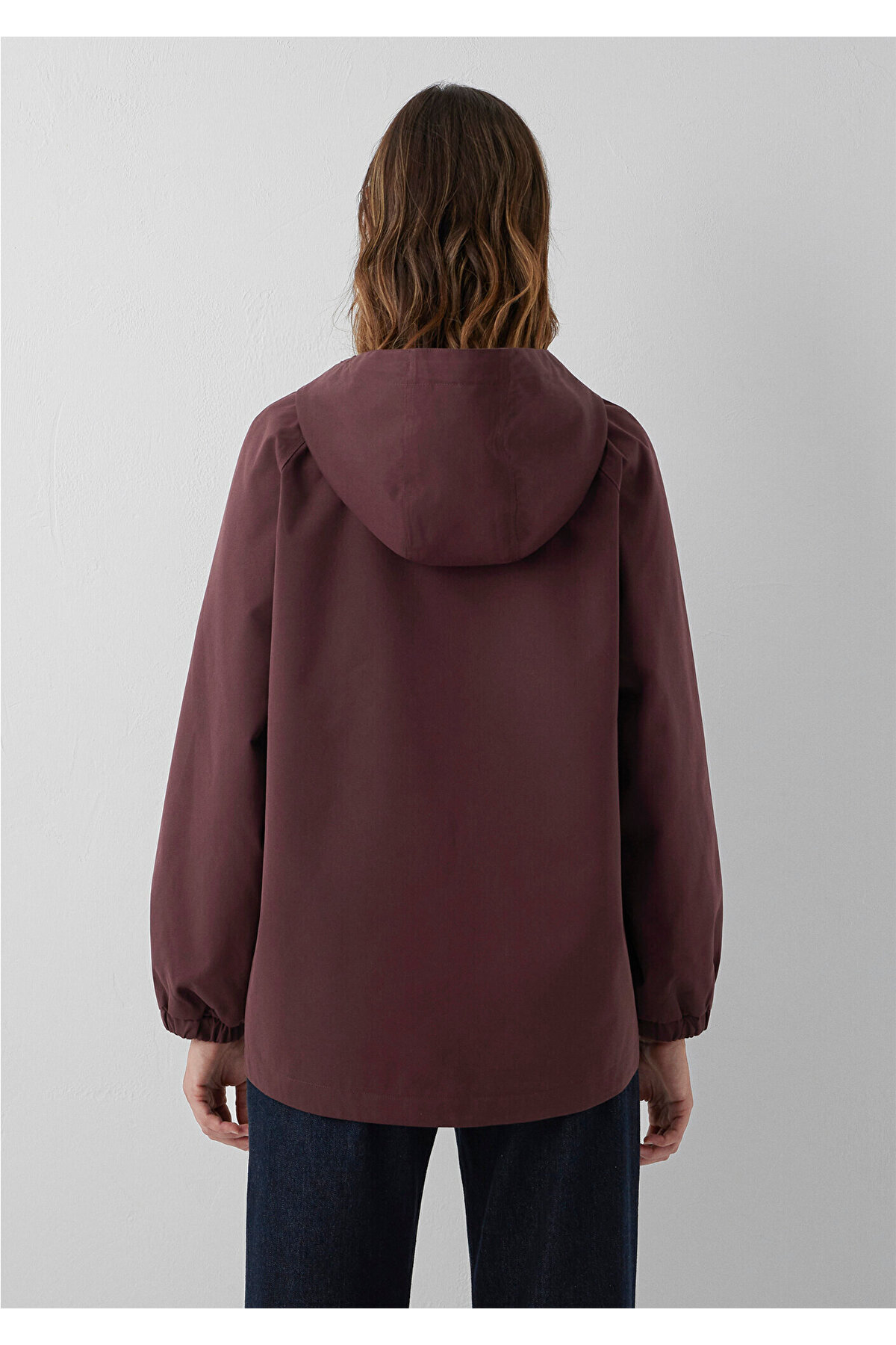 Mavi Kapüşonlu Bordo Ceket Loose Fit / Bol Rahat Kesim 1110014-70252 görsel 6