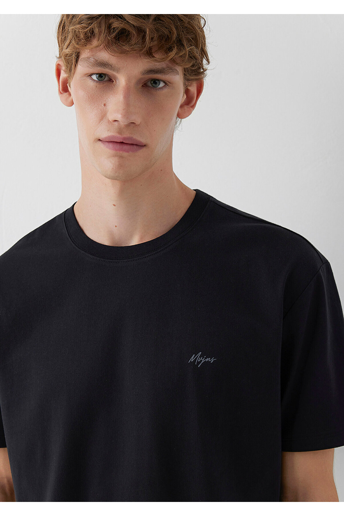 Mavi Mvjns Siyah Basic Tişört Loose Fit / Bol Rahat Kesim 0613680-900