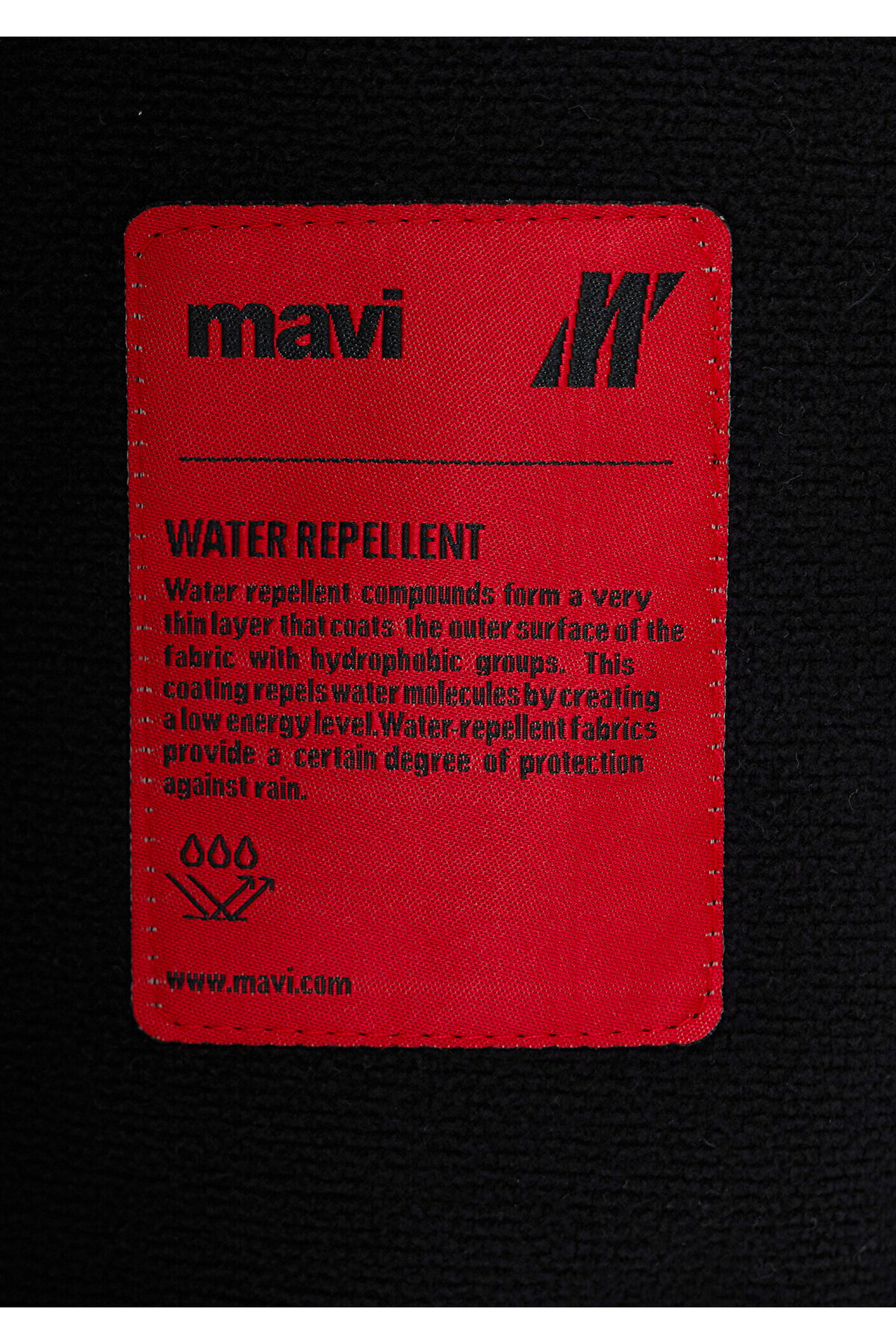 Mavi M0110851 Su İtici Pro-Tech Water-Replent Kapüşonlu Erkek Mont SİYAH görsel 8