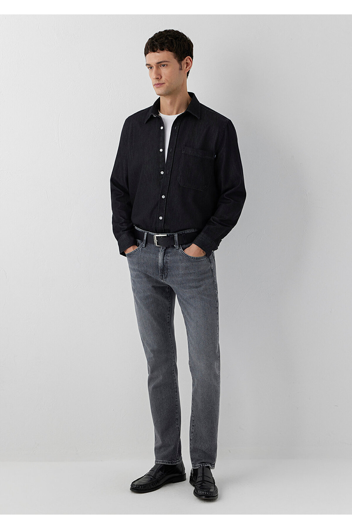 Mavi M00351A4005 Marcus Dolphin Grey Classic Comfort Jean Pantolon Erkek Kot Pantolon GRİ
