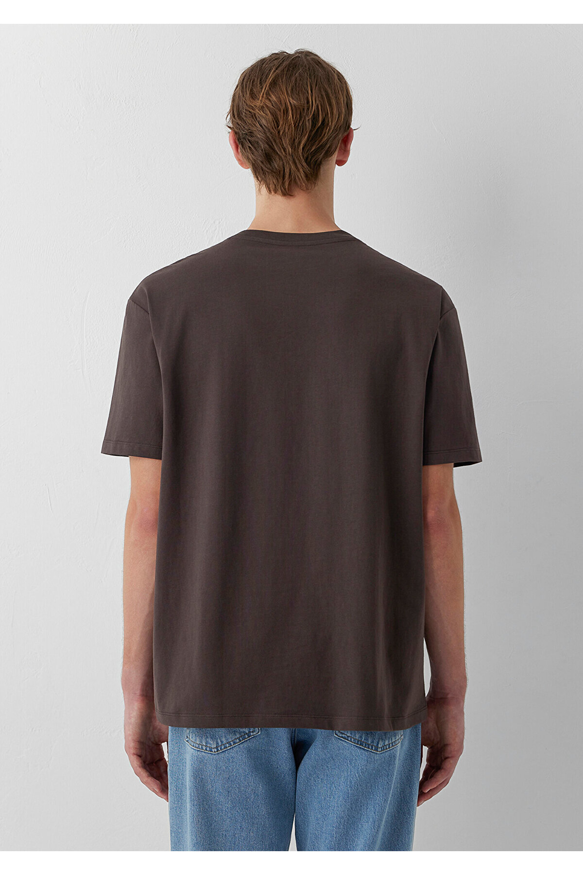 Mavi Mvjns Kahverengi Basic Tişört Loose Fit / Bol Rahat Kesim 0613680-70219 görsel 5
