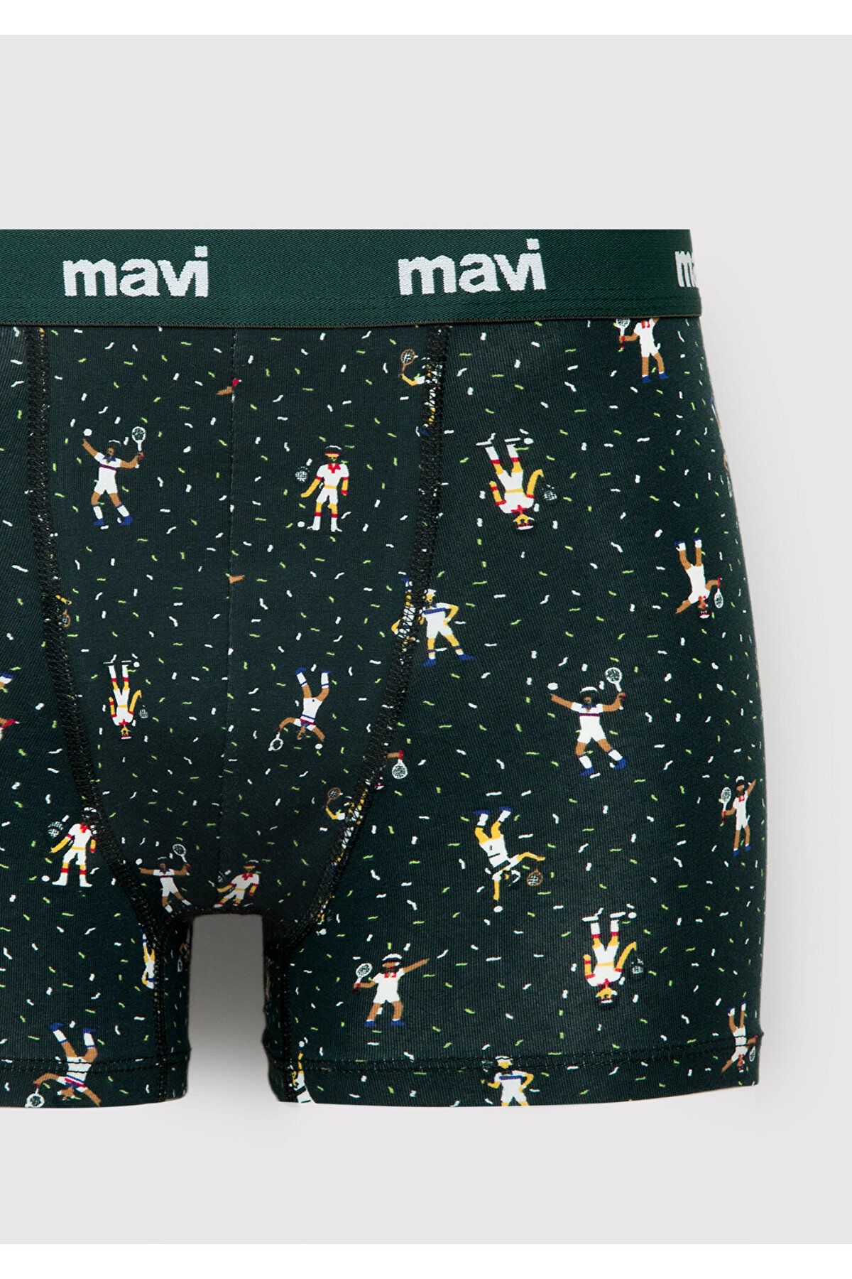 Mavi Baskılı Yeşil Boxer 0912482-88060 görsel 2