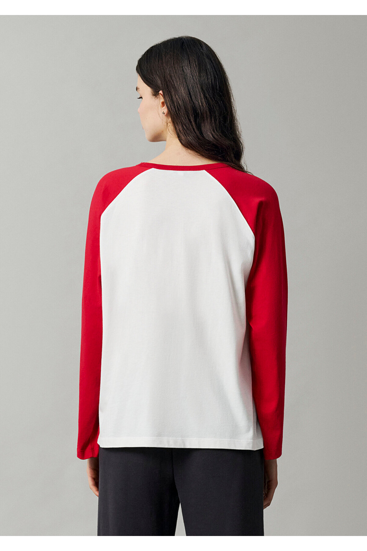 Mavi MVJNS Baskılı Ekru Tişört Loose Fit / Bol Rahat Kesim 1620095-70057 görsel 6