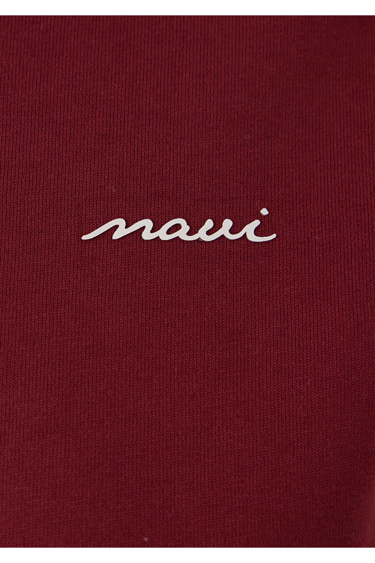 Mavi Logo Baskılı Bordo Tişört Regular Fit / Normal Kesim 1614108-85633 görsel 6