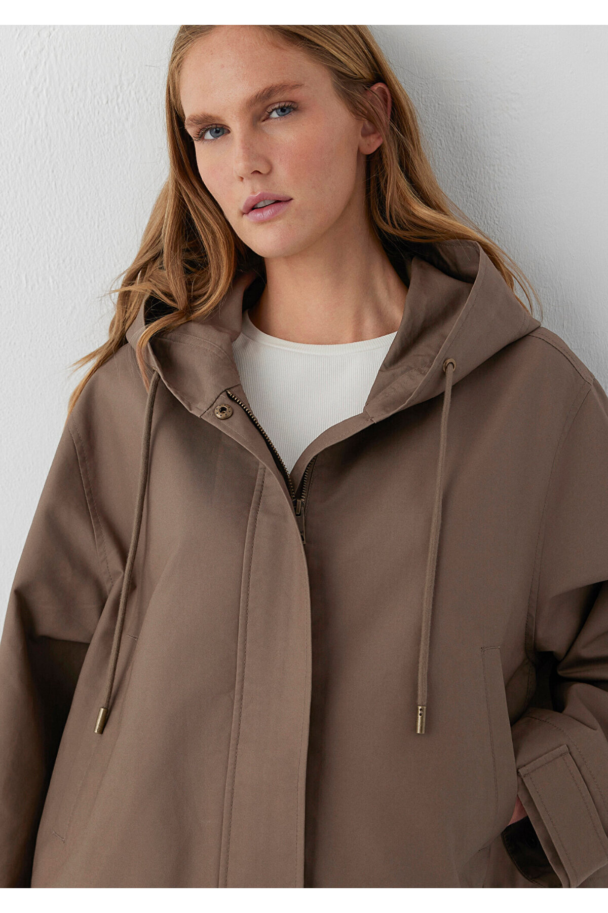Mavi Kahverengi Ceket Oversize / Geniş Kesim 1110888-85555 görsel 2