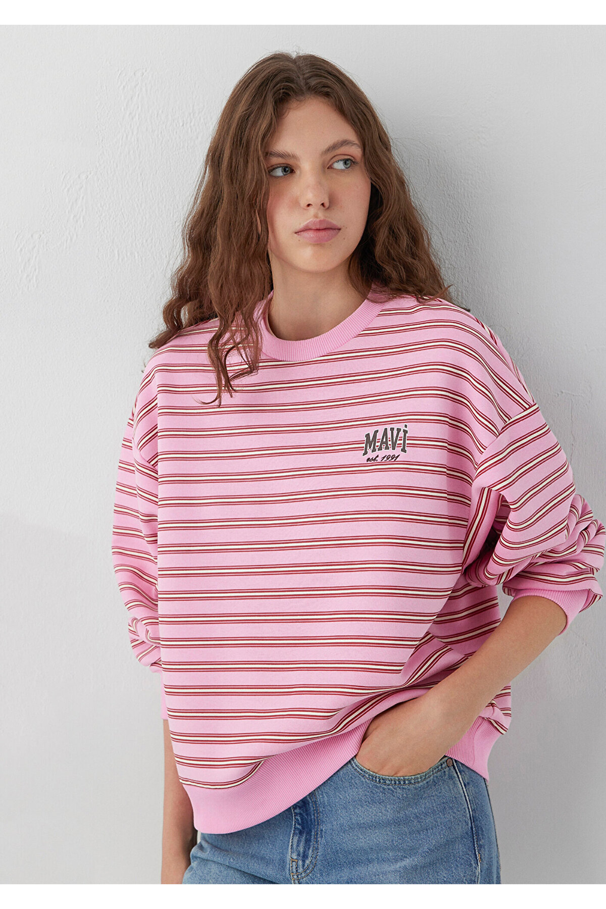 Mavi Pembe Sweatshirt 1S20092-91734 görsel 2