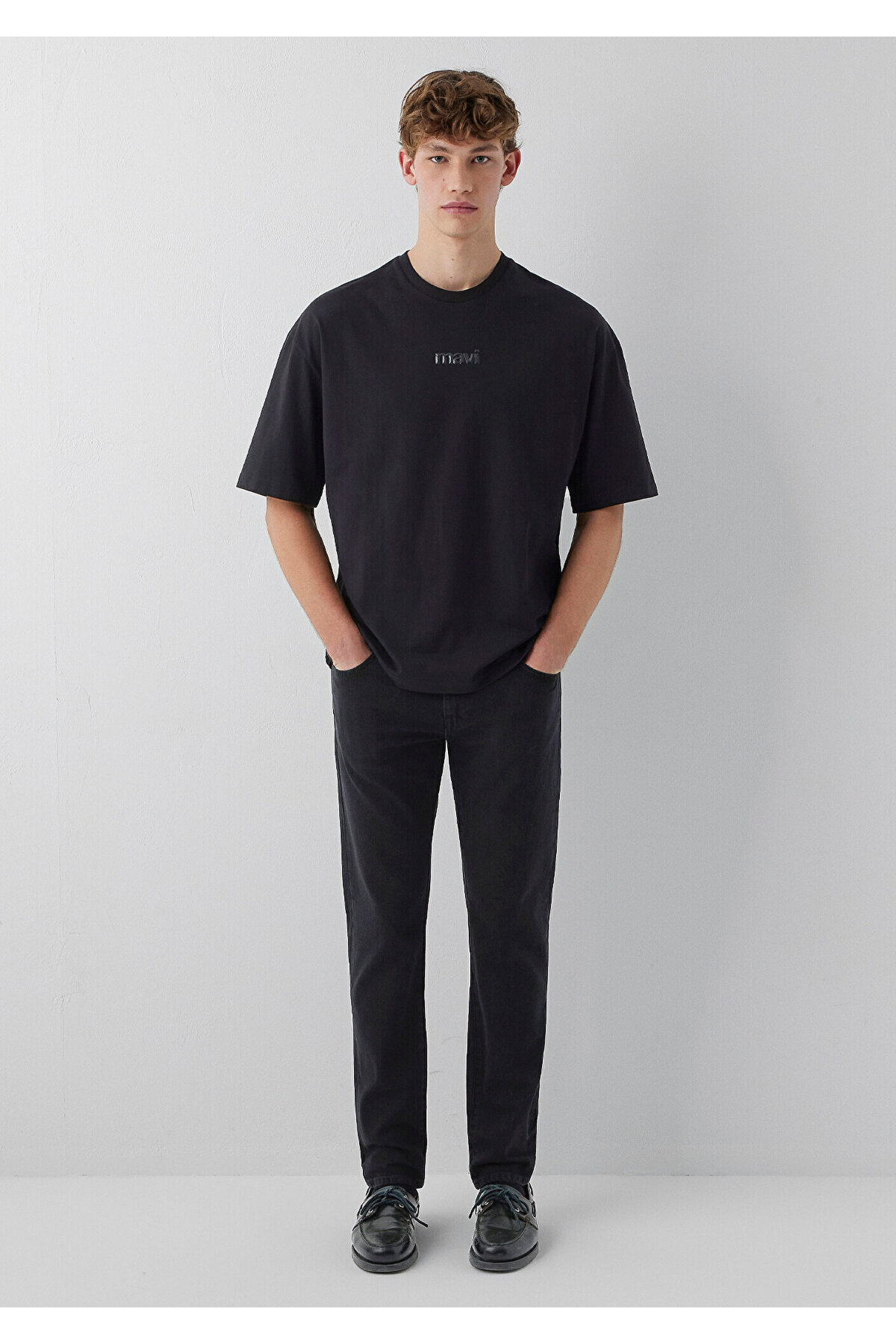 Mavi M0613553 Baskılı T-Shirt Erkek Tişort SİYAH görsel 2