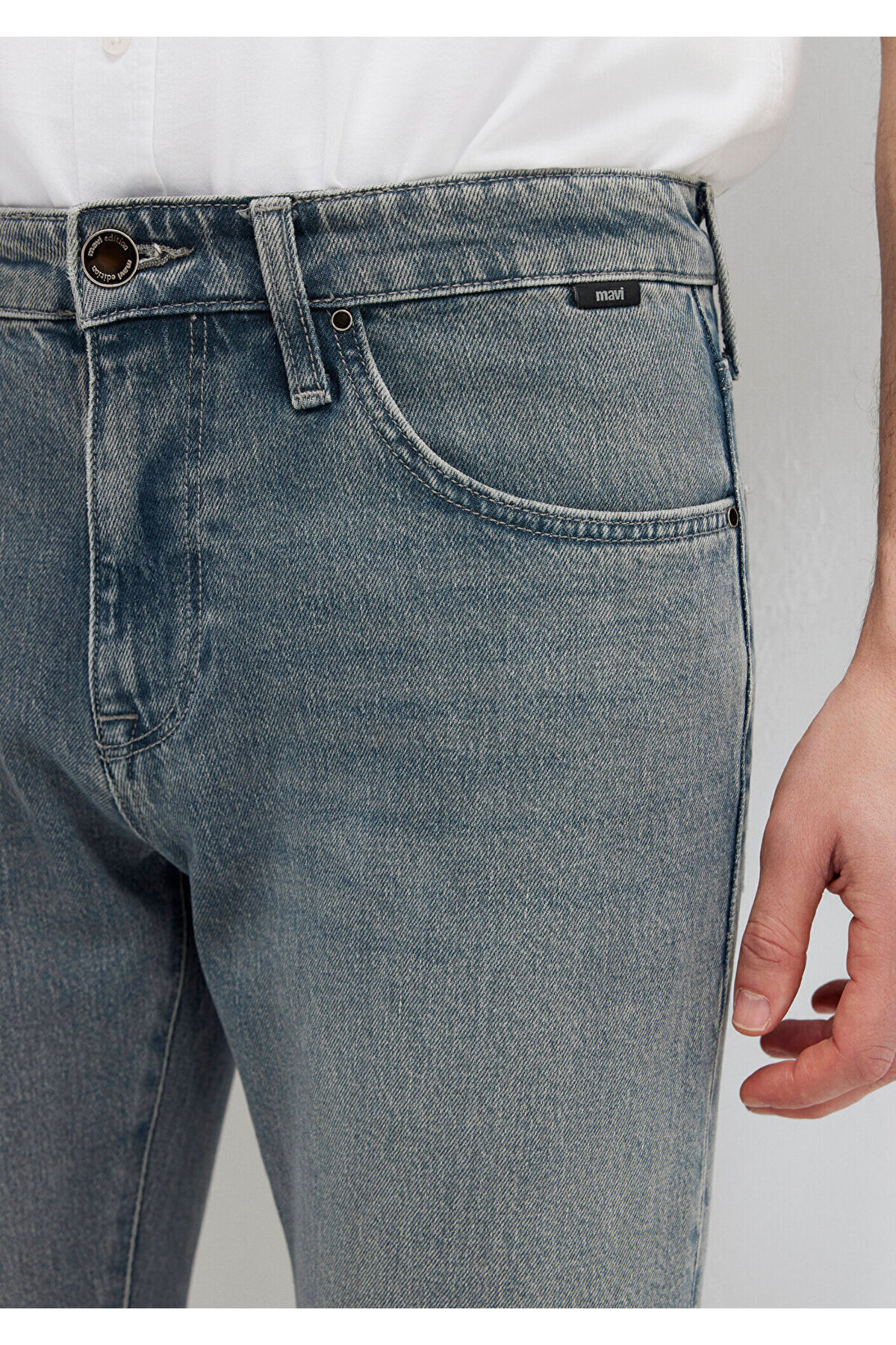 Mavi James Edition Puslu Açık Jean Pantolon 00424A3972 görsel 6