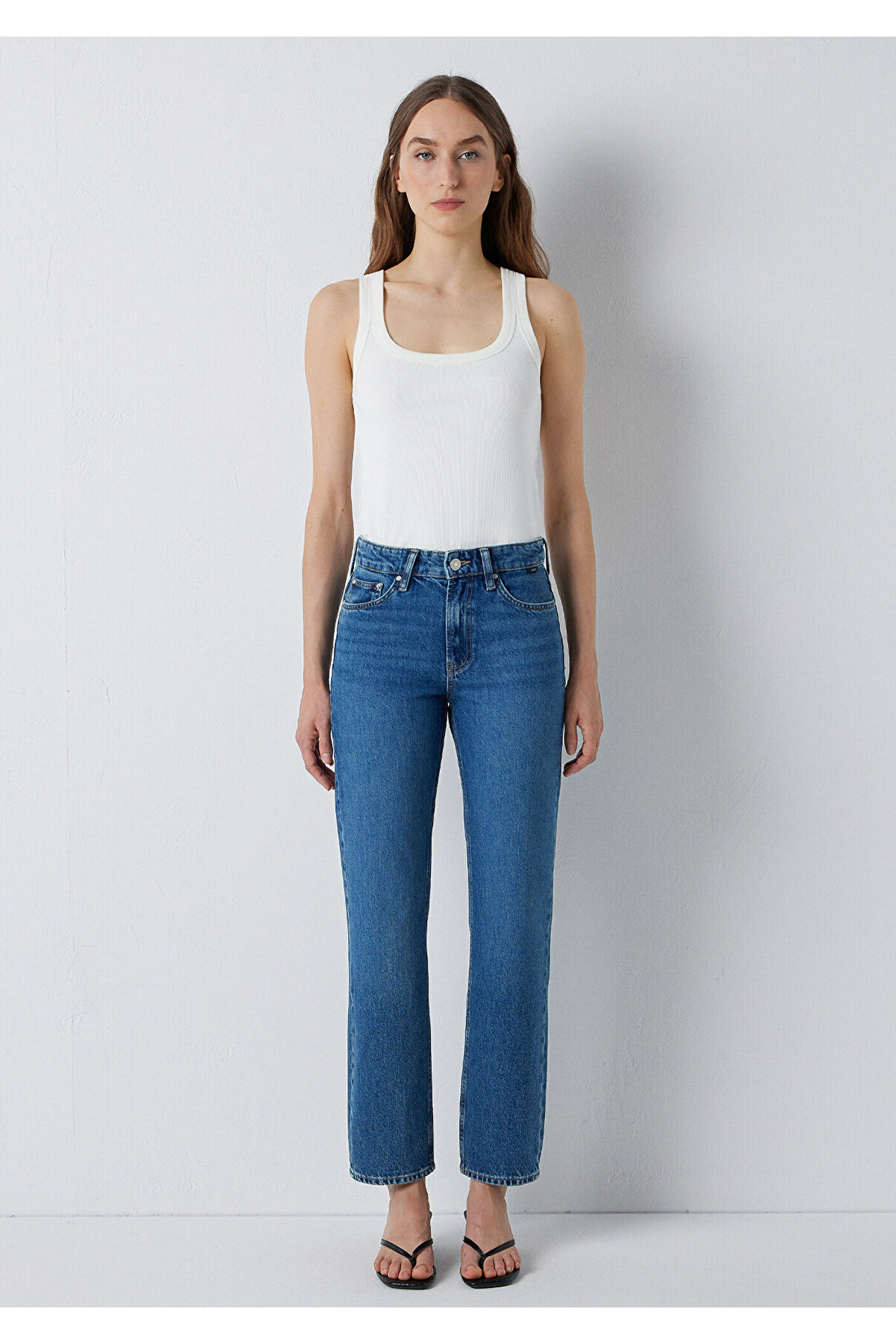 Mavi Soho Iconic Puslu Indigo Mavisi Jean Pantolon 1021245-A6604 görsel 3